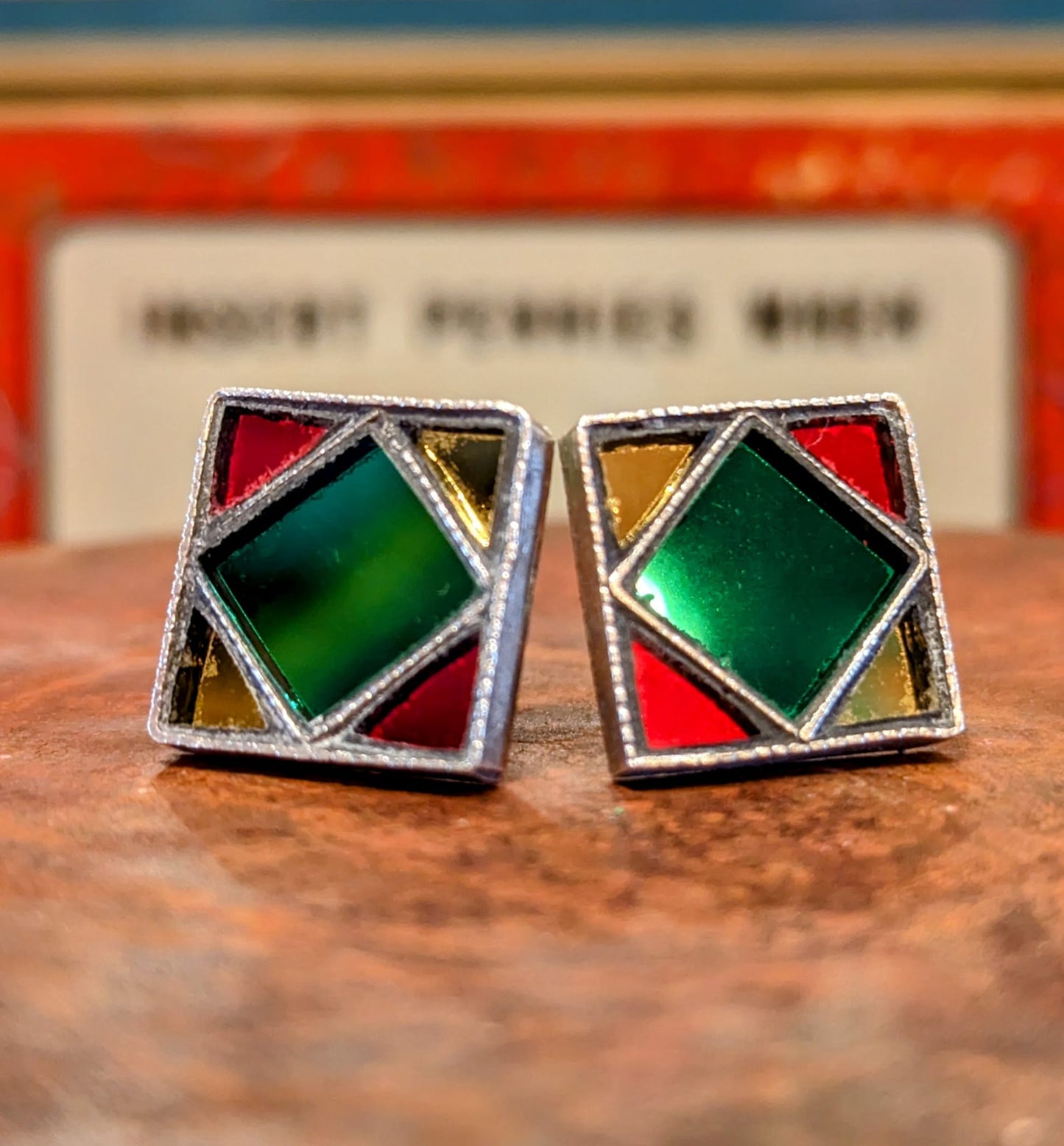 Banjara mirrorwork stud earrings