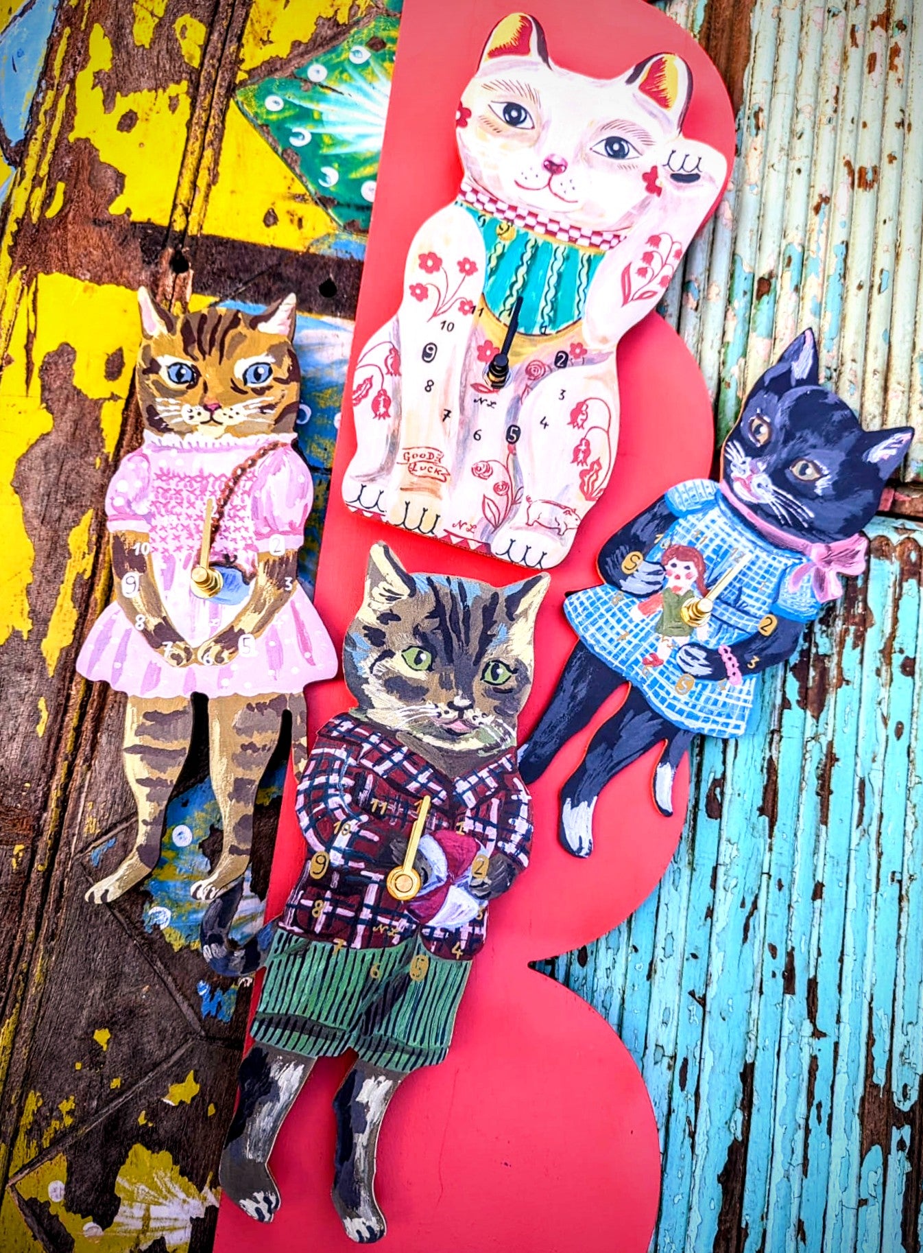 What's the time puss??
8000000 Japan
Super cute cat clocks from our favourite artist Nathalie Lete via Japan!
Working clocks with battery included.
27 X 12 x 2.5cm approx