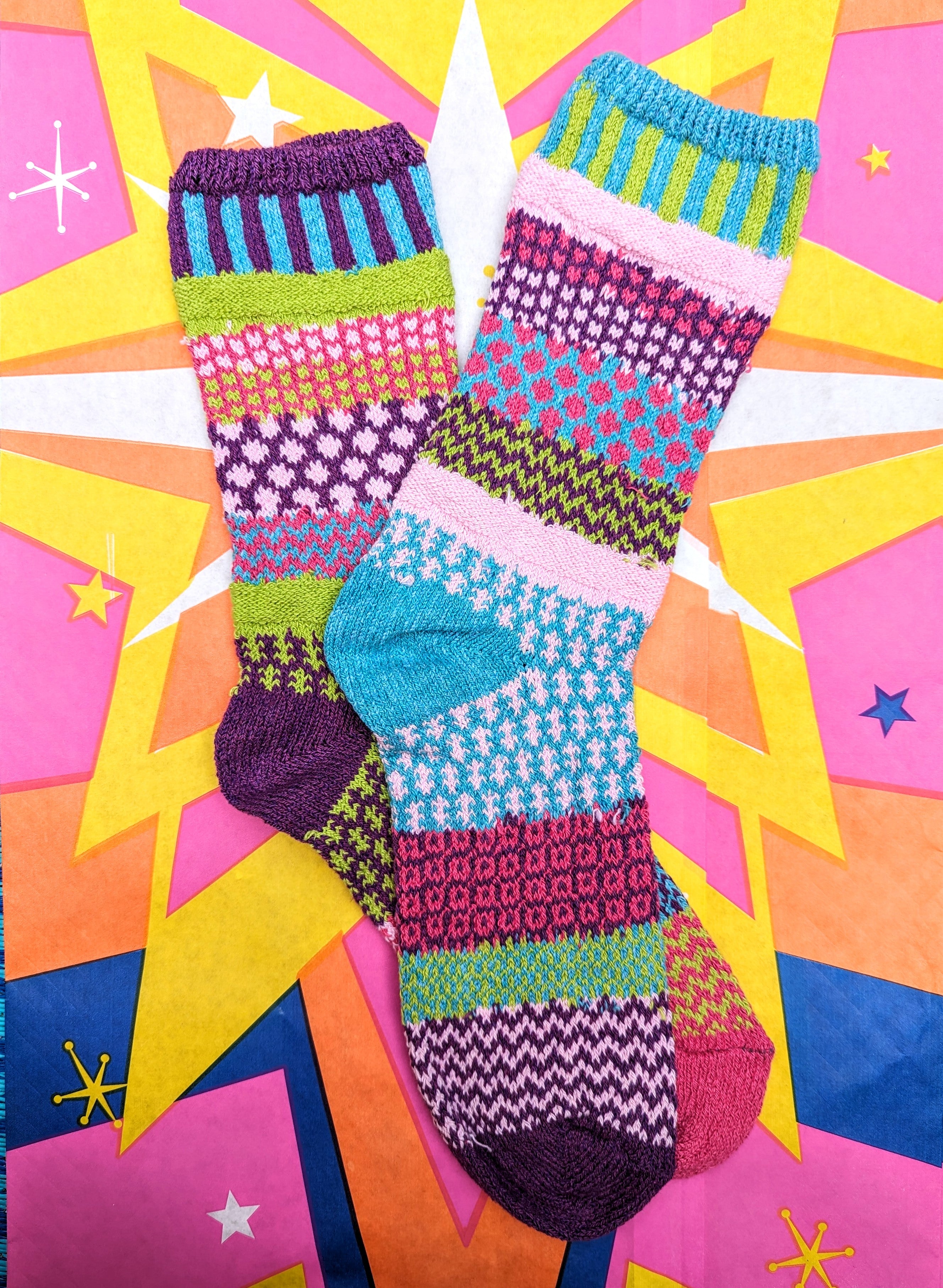 Recycled mismatched socks