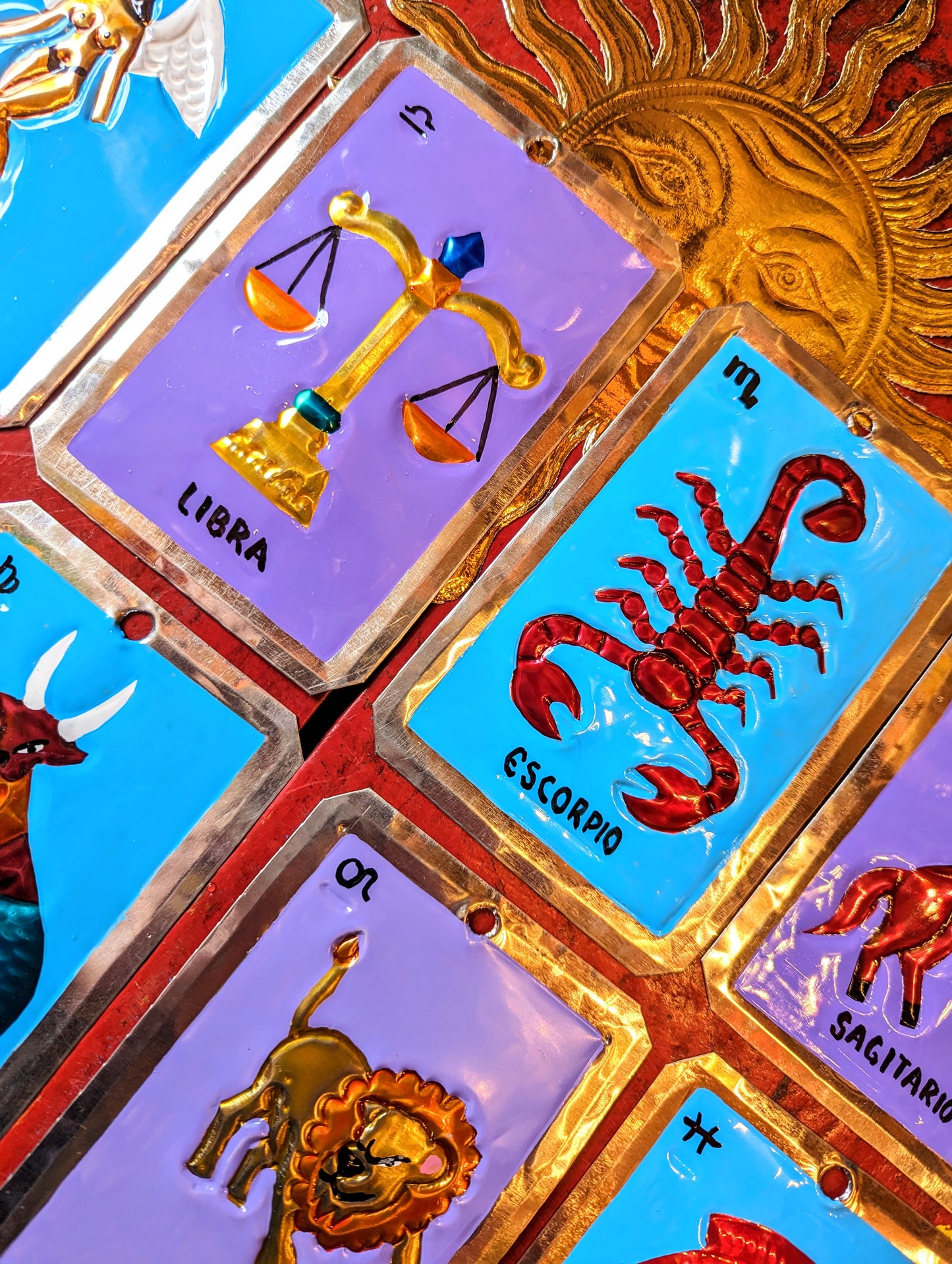 Star sign tin plaques