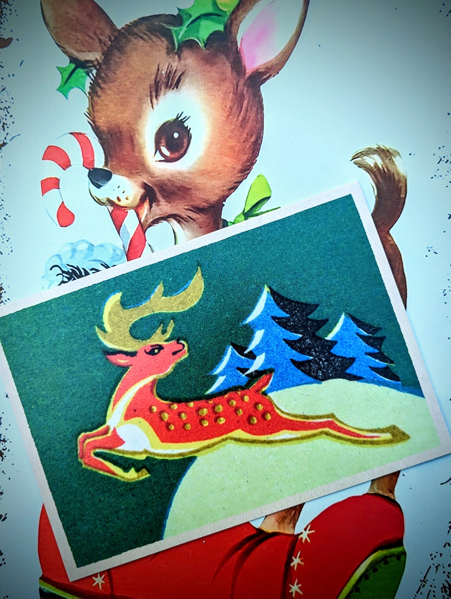 Vintage matchbox card