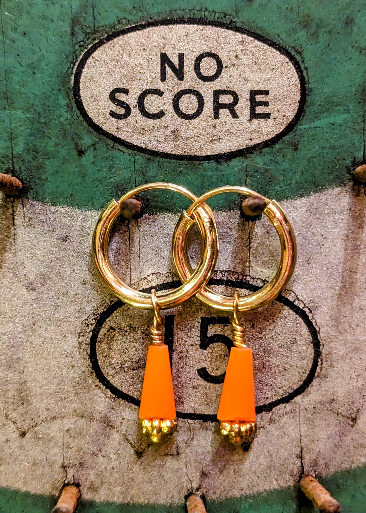 Swaro gold plated hoops