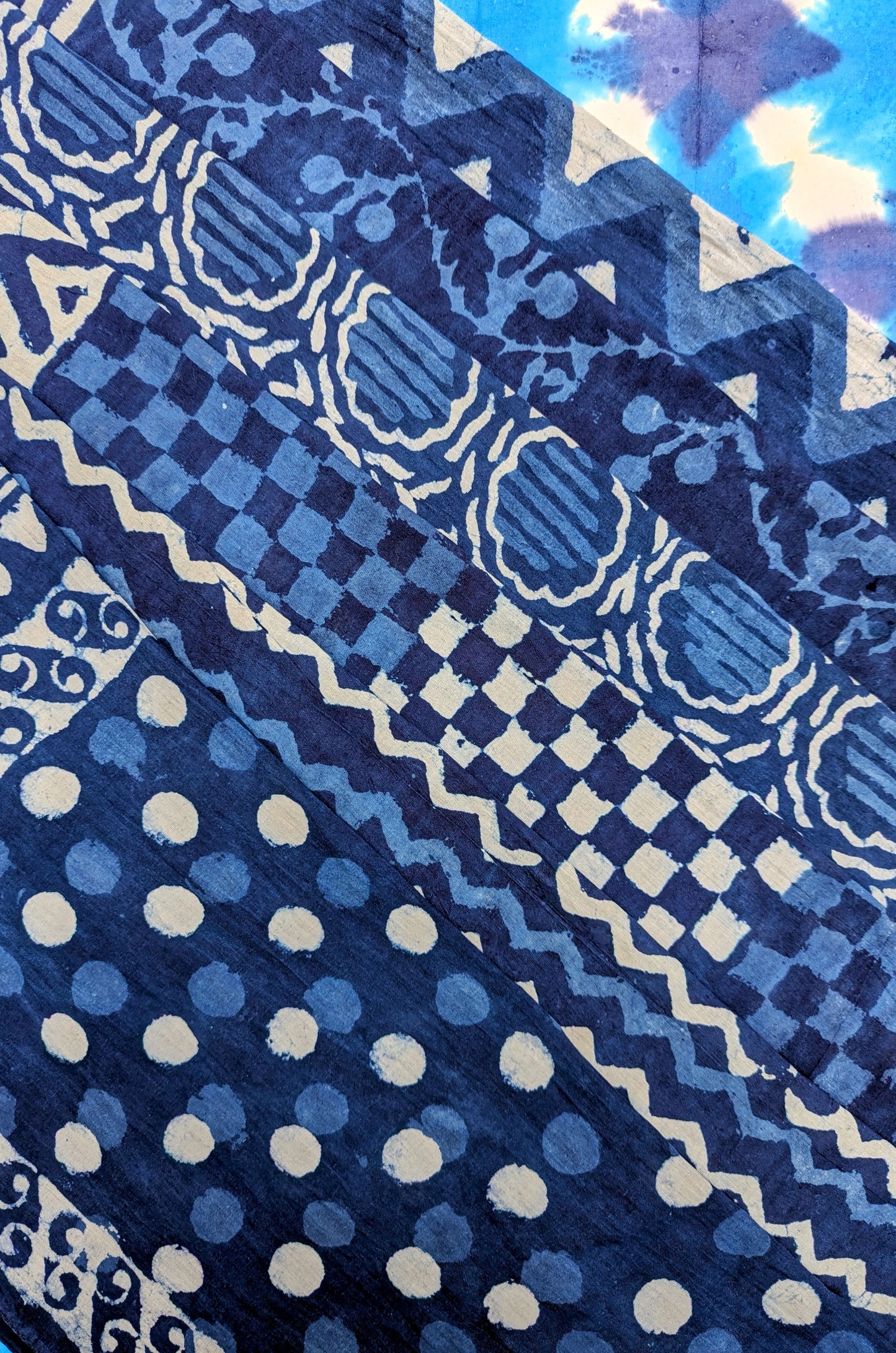 *SALE* Indigo blockprint scarf