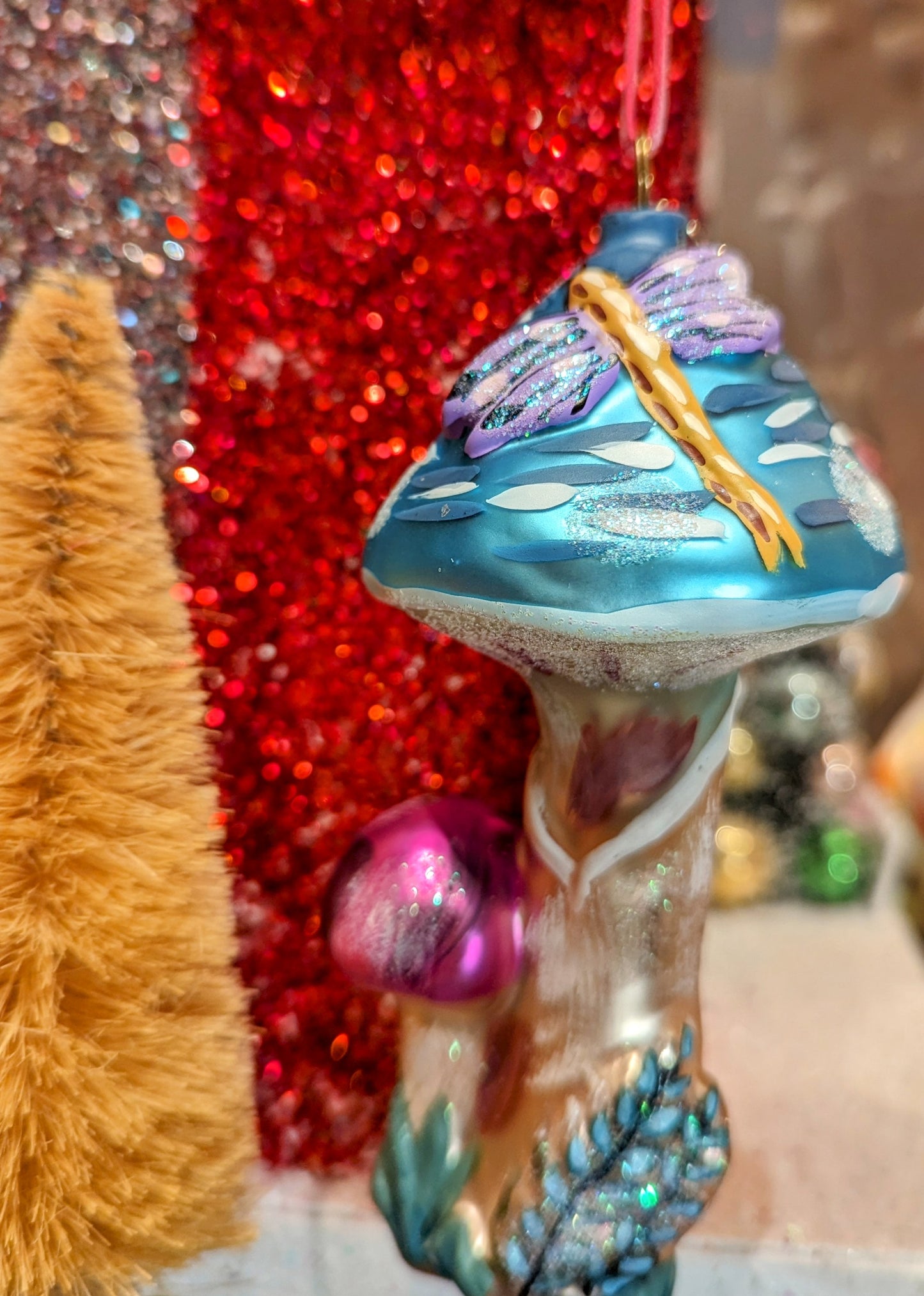 Nathalie Lete dragonfly toadstool ornaments