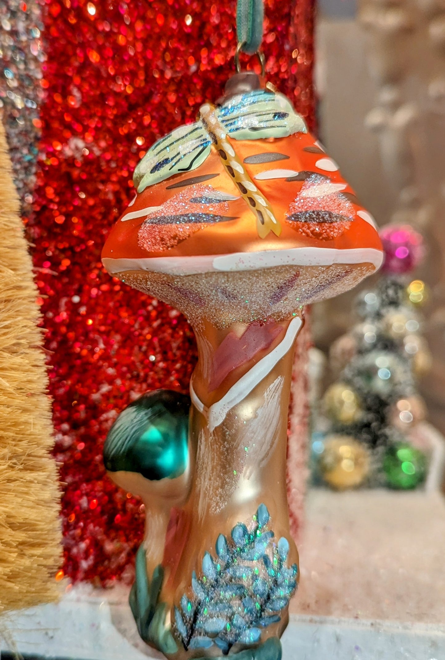 Nathalie Lete dragonfly toadstool ornaments