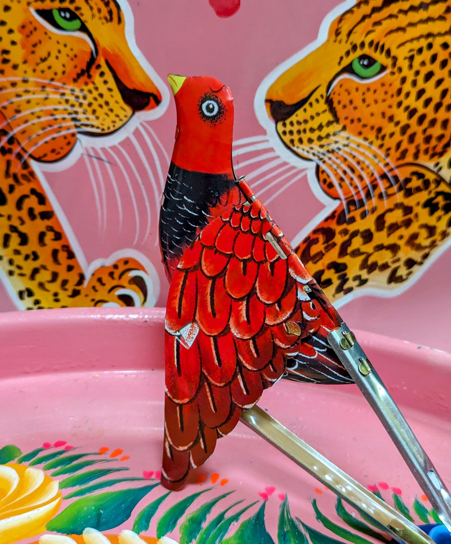 Singing tin birds