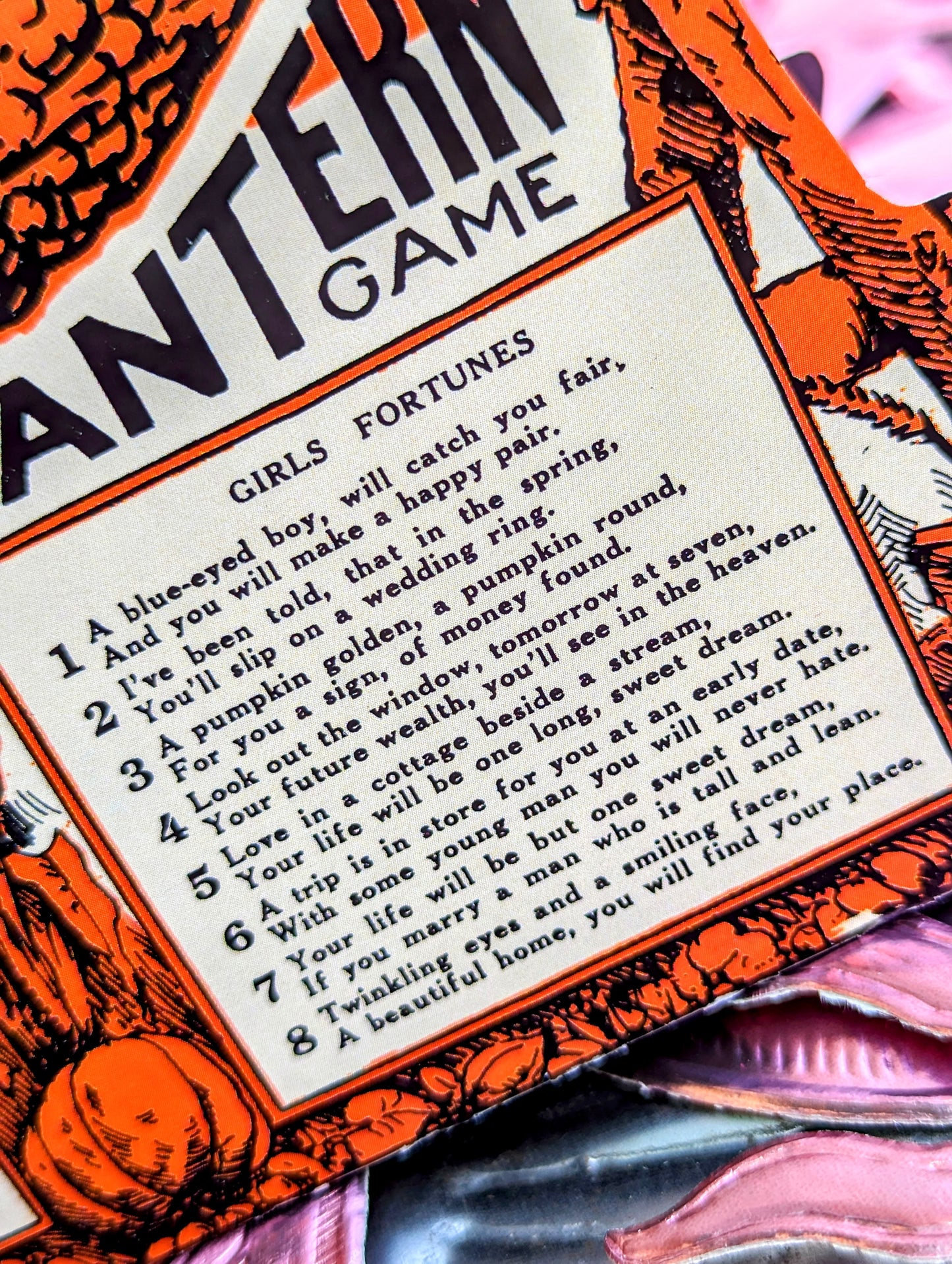 Jack-O-Lantern fortune wheel game