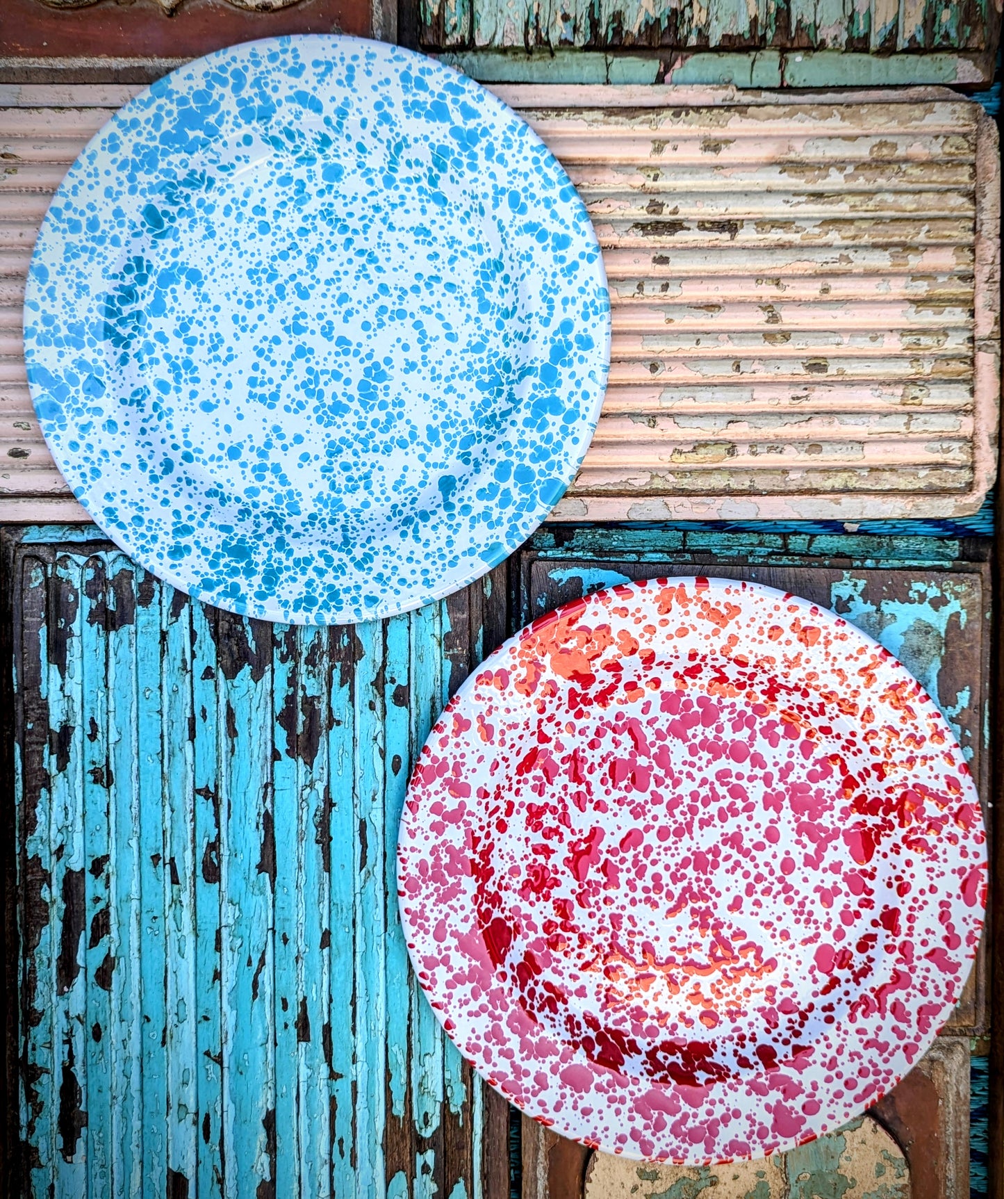 Splatterware plates