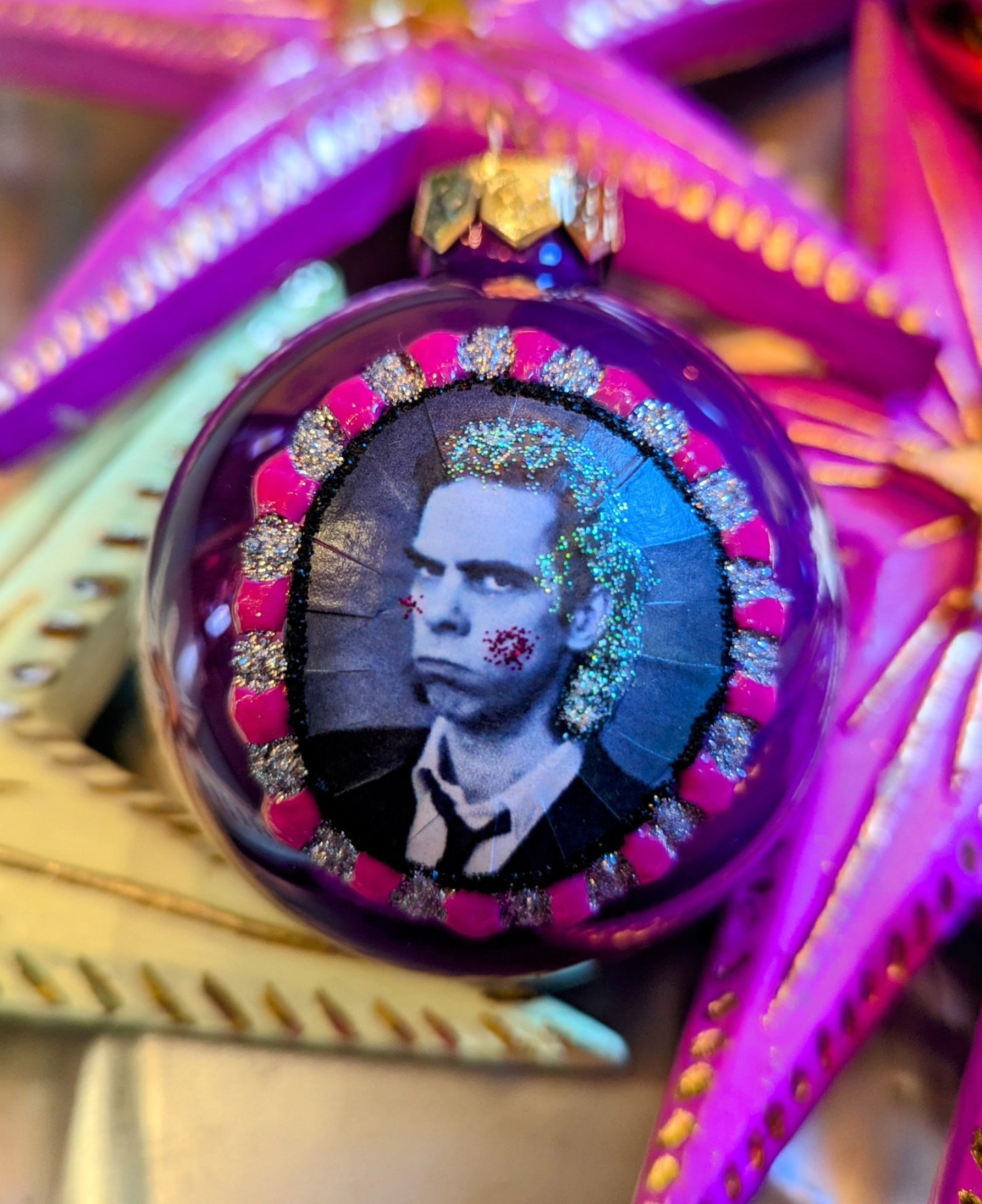 Nick Cave glass baubles