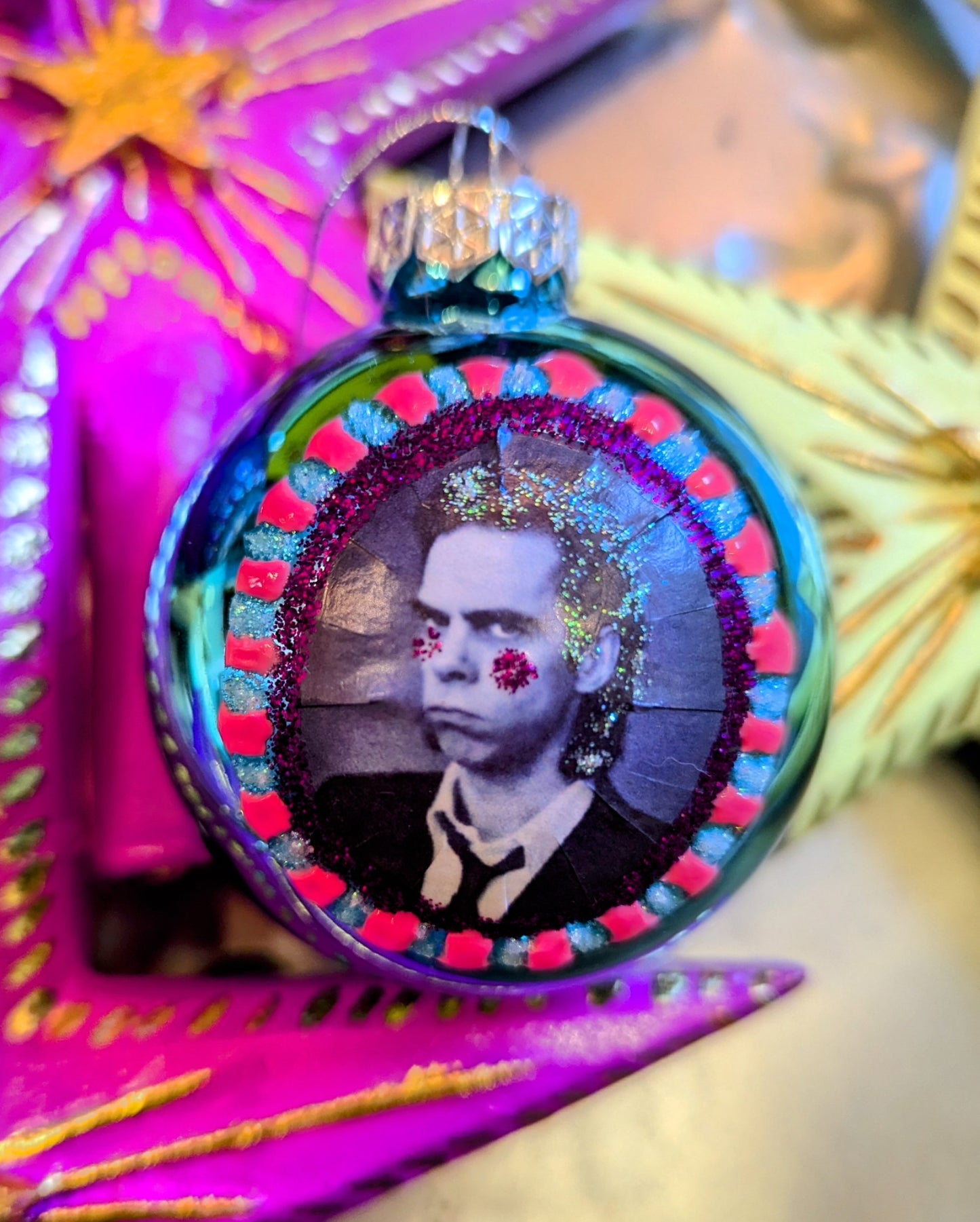 Nick Cave glass baubles