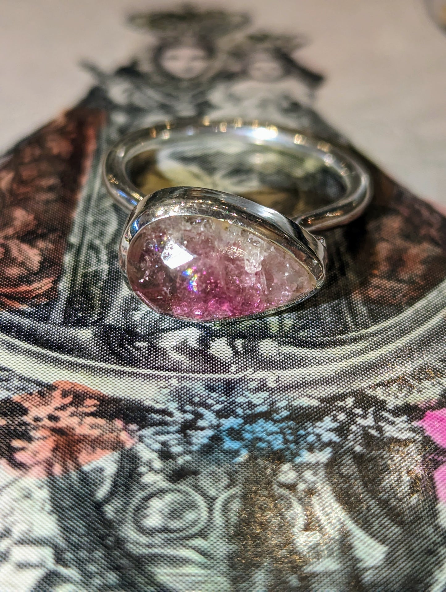 Tourmalines in silver