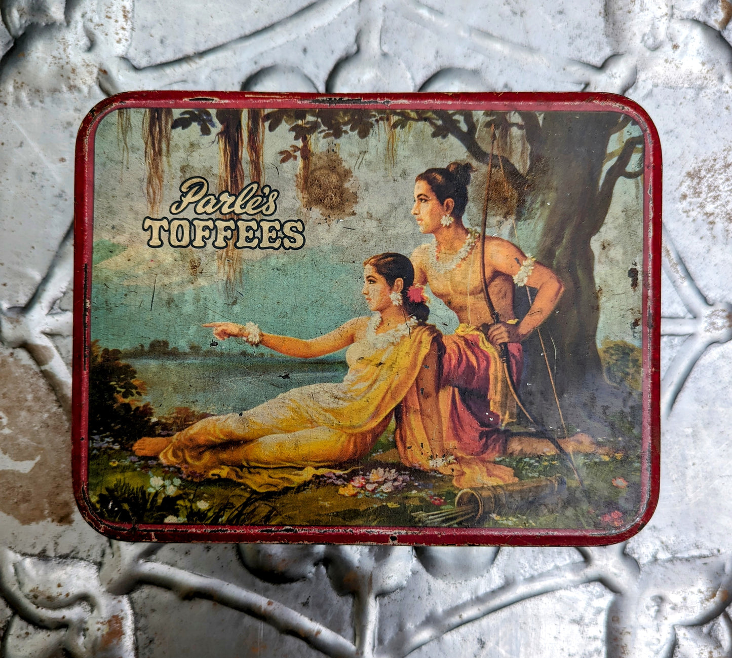 Vintage indian tins - hindu sweets, snuff and such