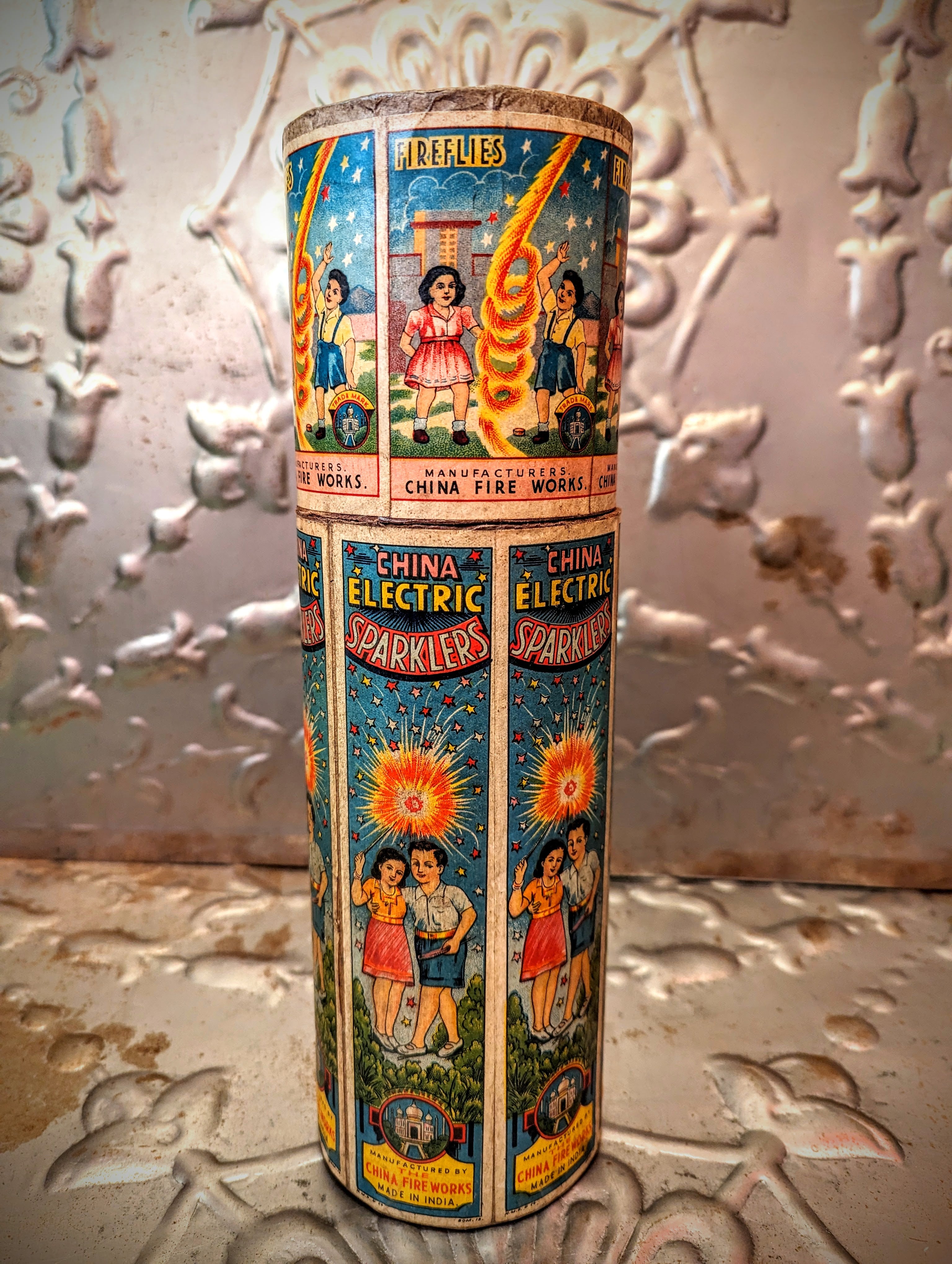 Vintage indian firework boxes