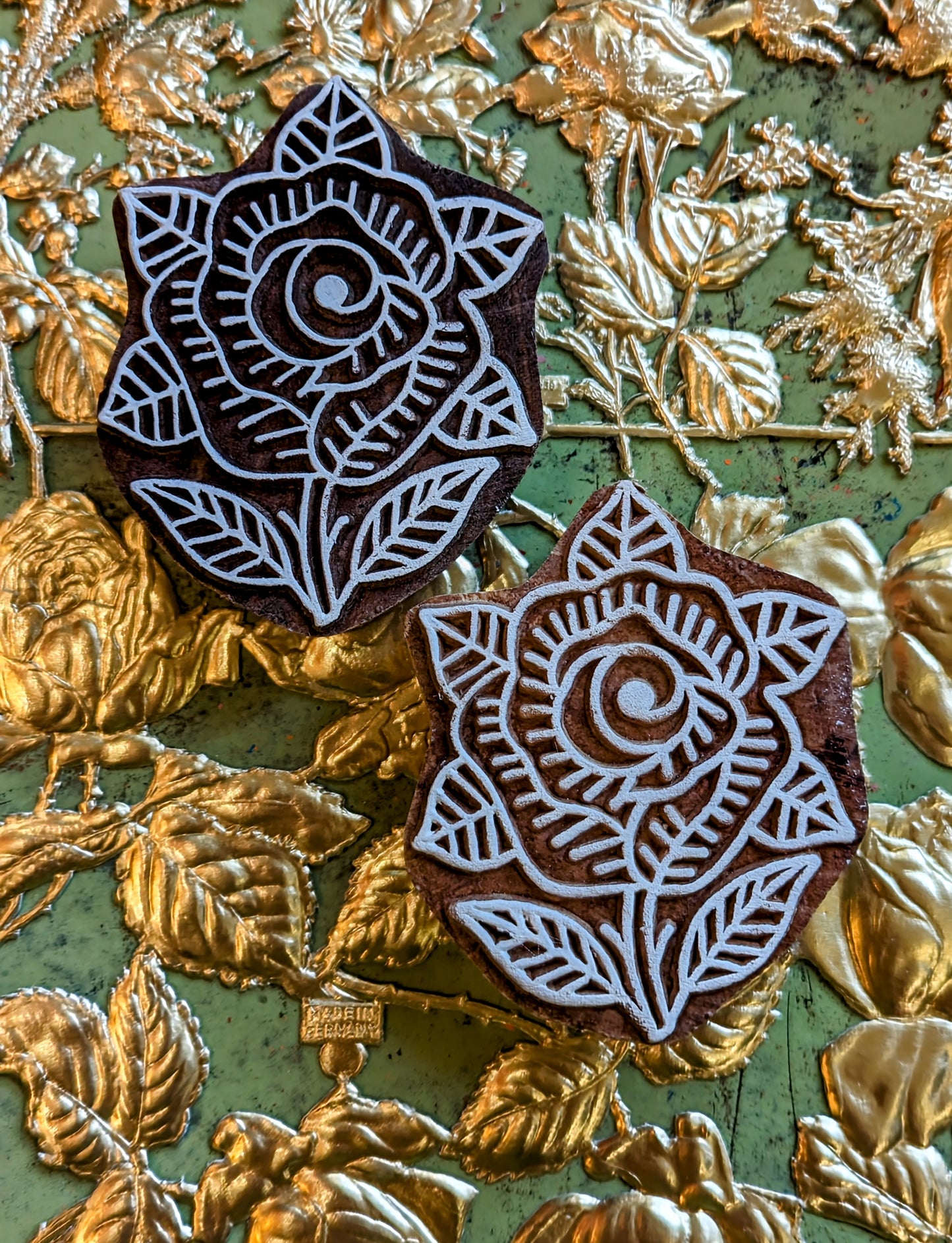 Flora wood blocks