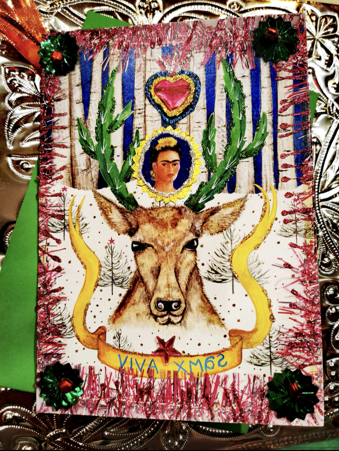 Frida Kahlo super fancy Xmas cards