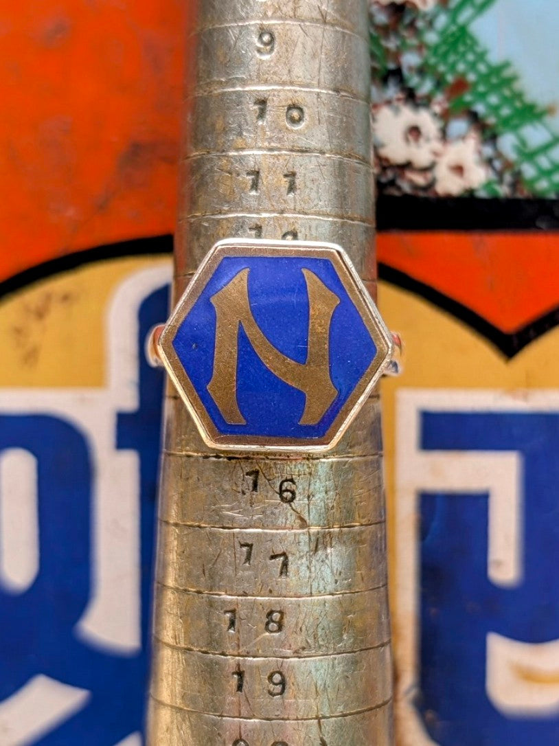 vintage initial rings