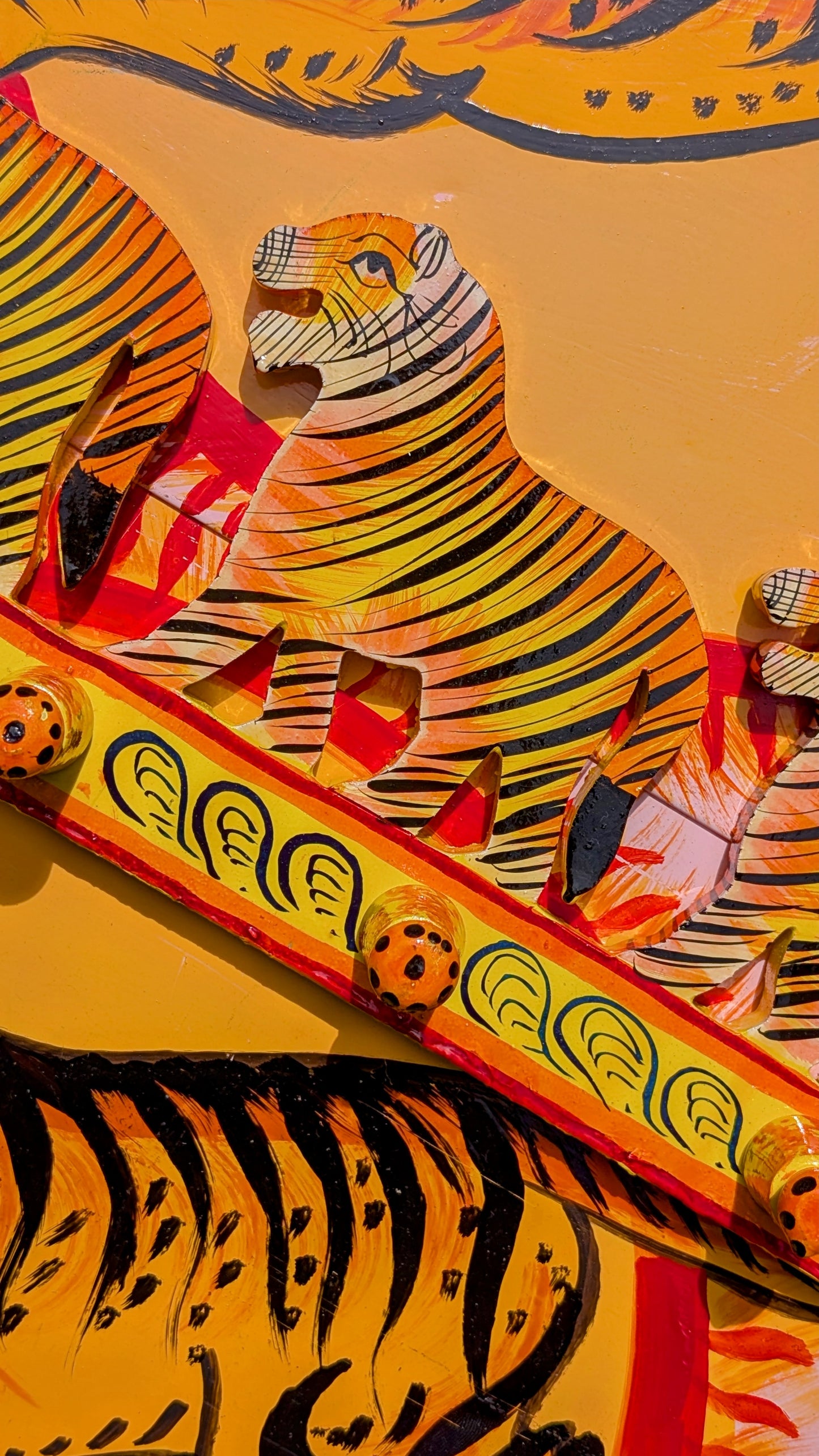 Long Rajasthani hand painted hooks