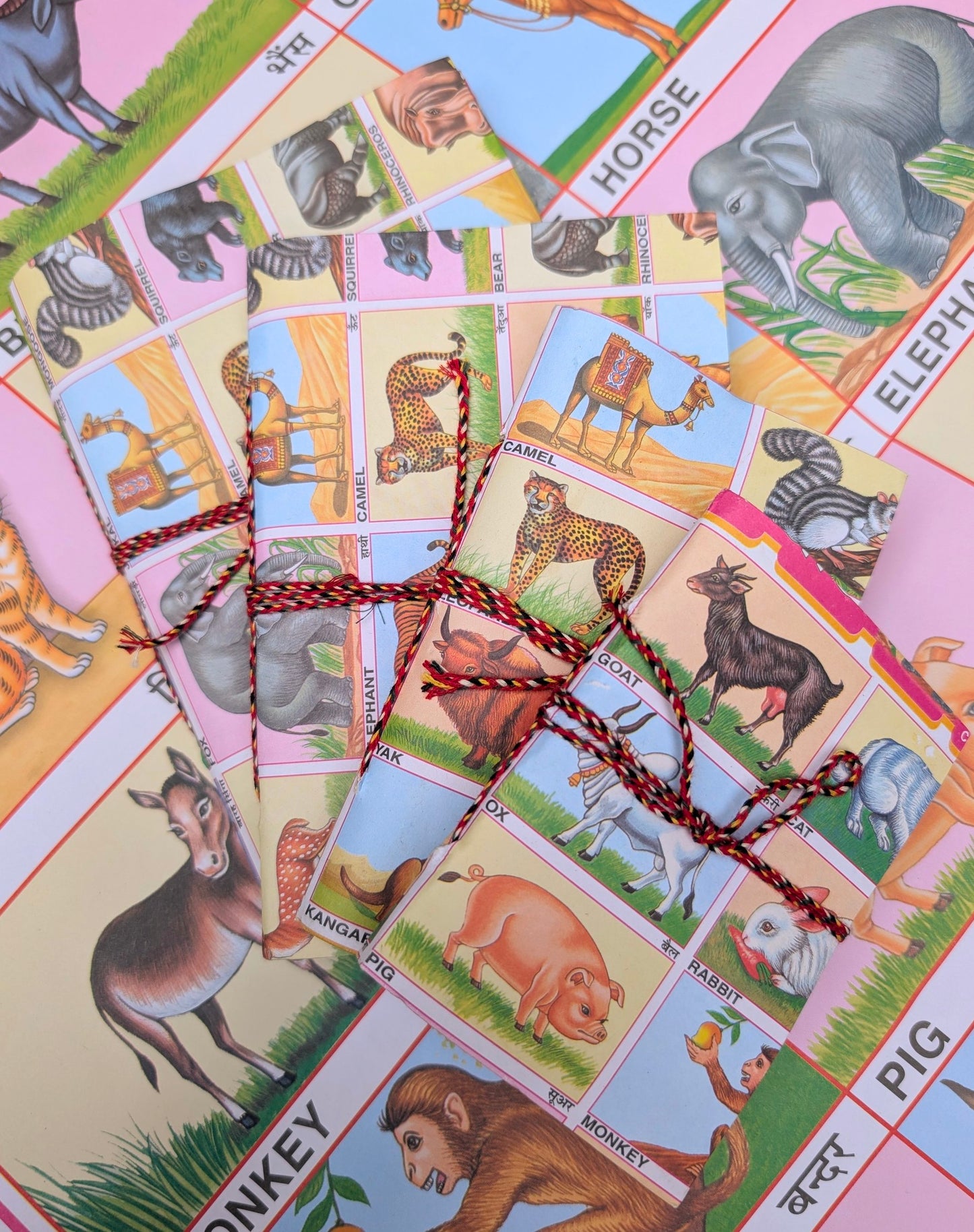 Handmade rag paper notebooks - animals