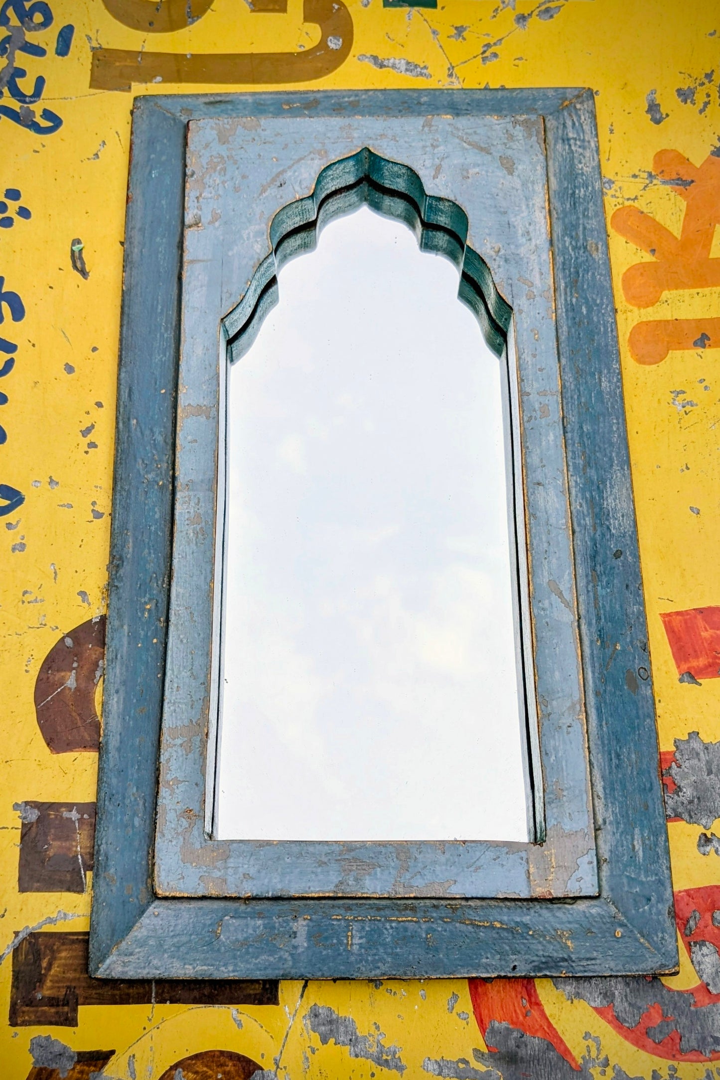 Large painterly Indian mirrors