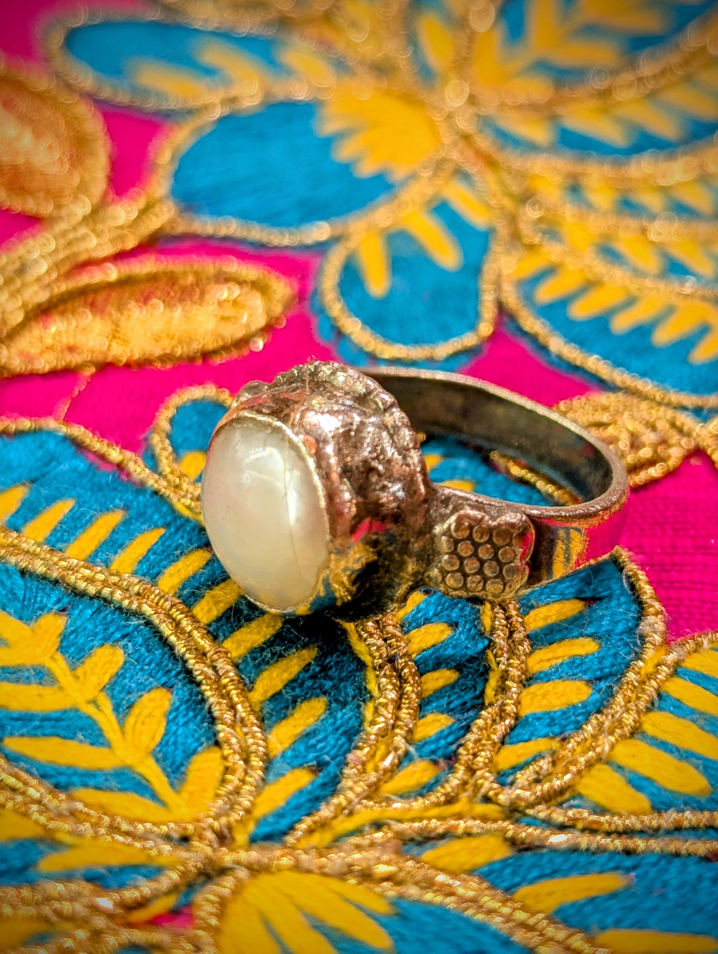 Vintage Rajasthani pearl rings