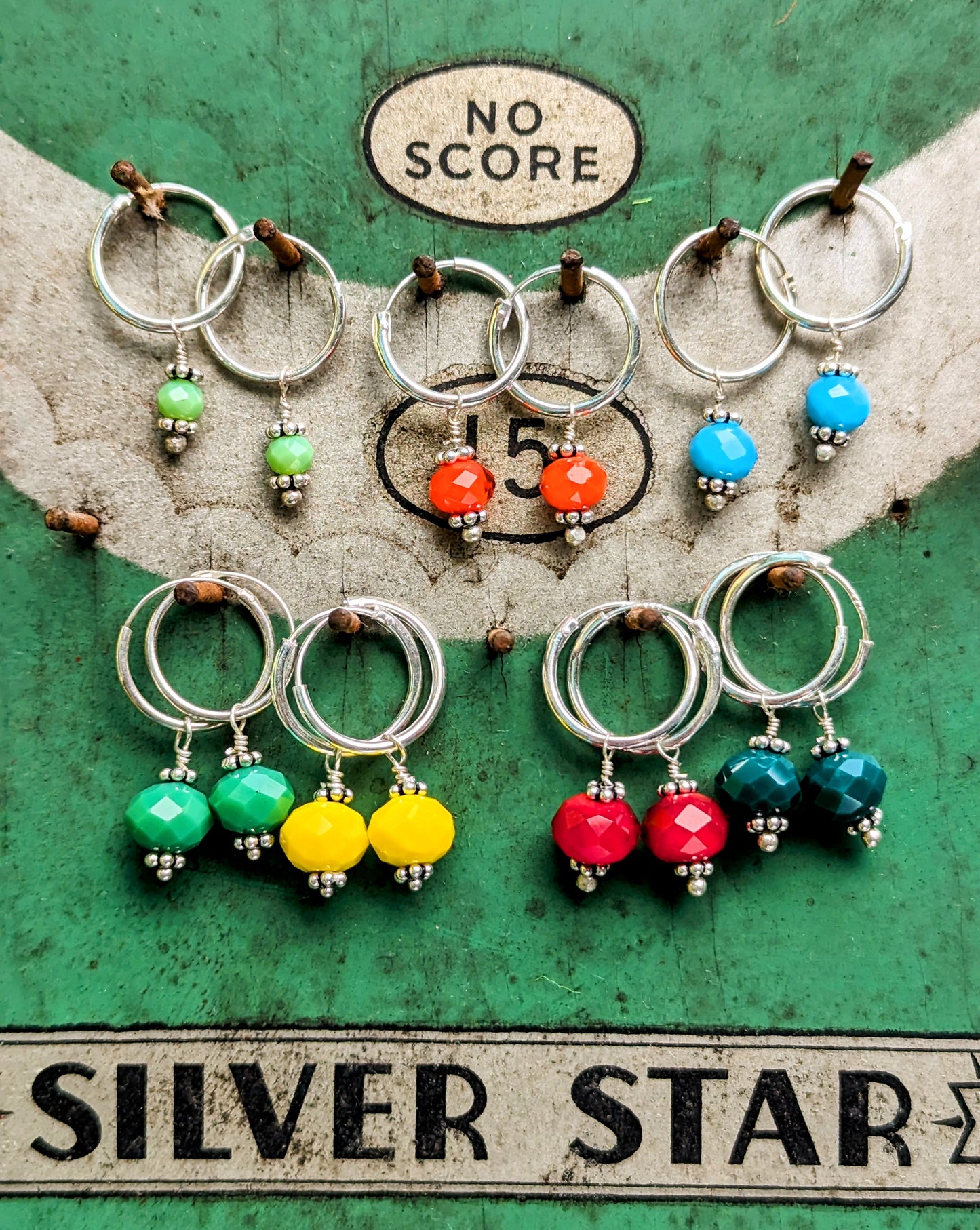 Swaro silver hoops - round