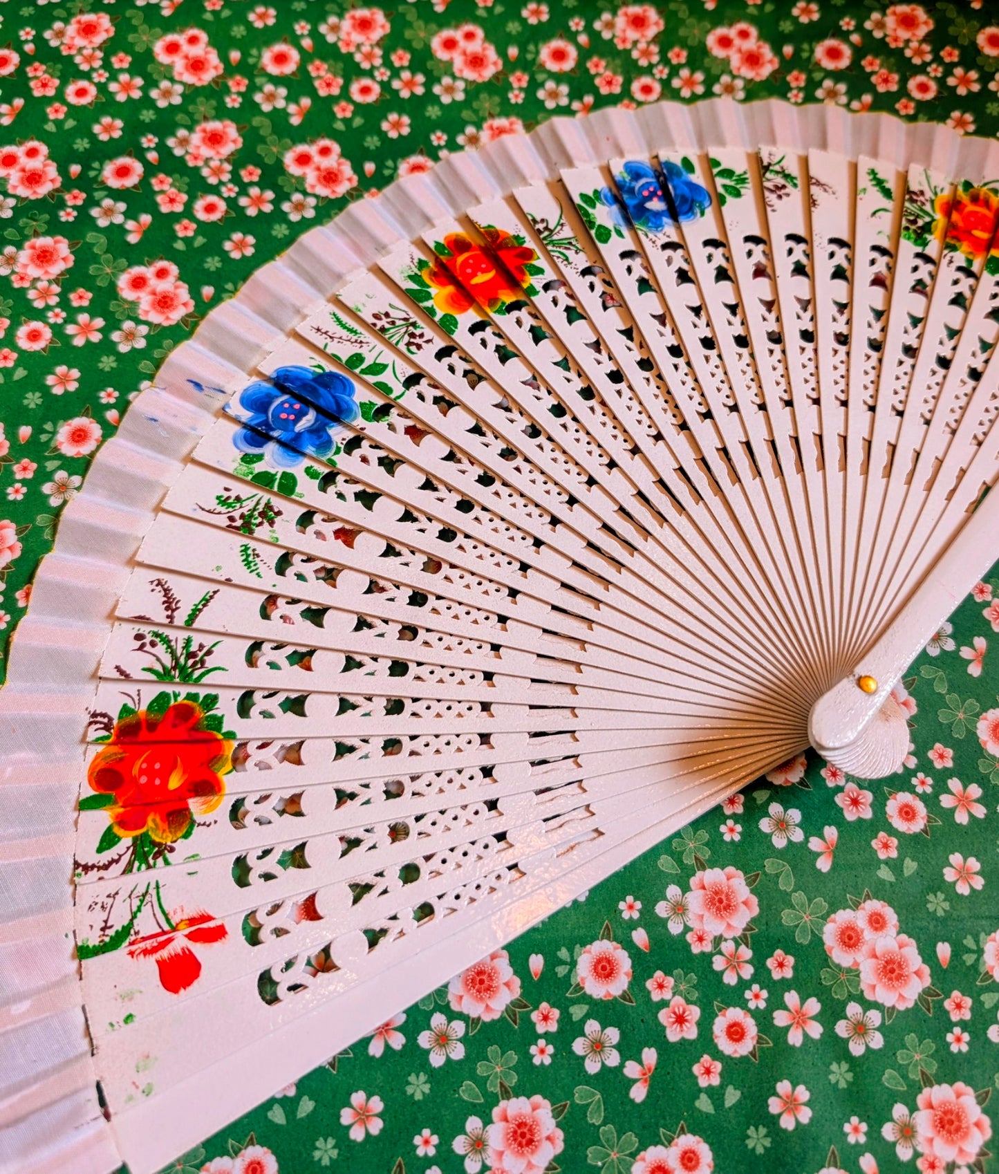 Hand painted fans