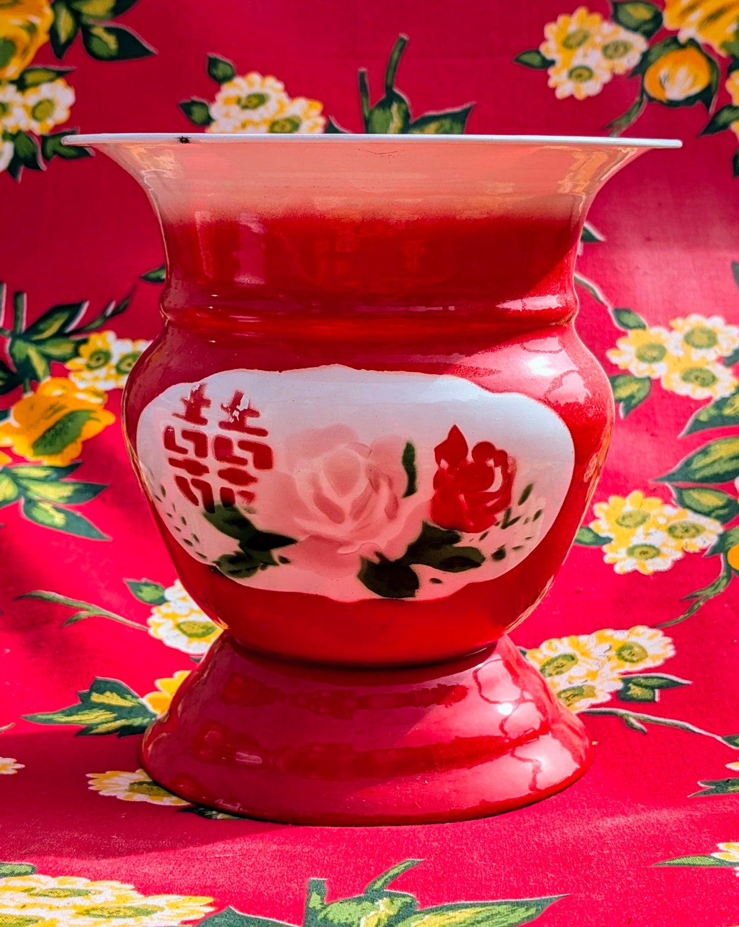 Chinese enamel vases