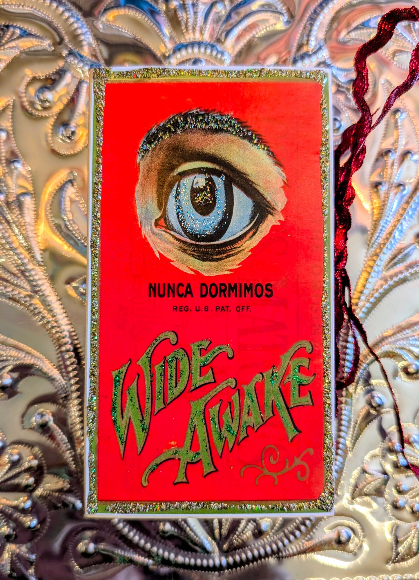 Vintage advertising large matchbox