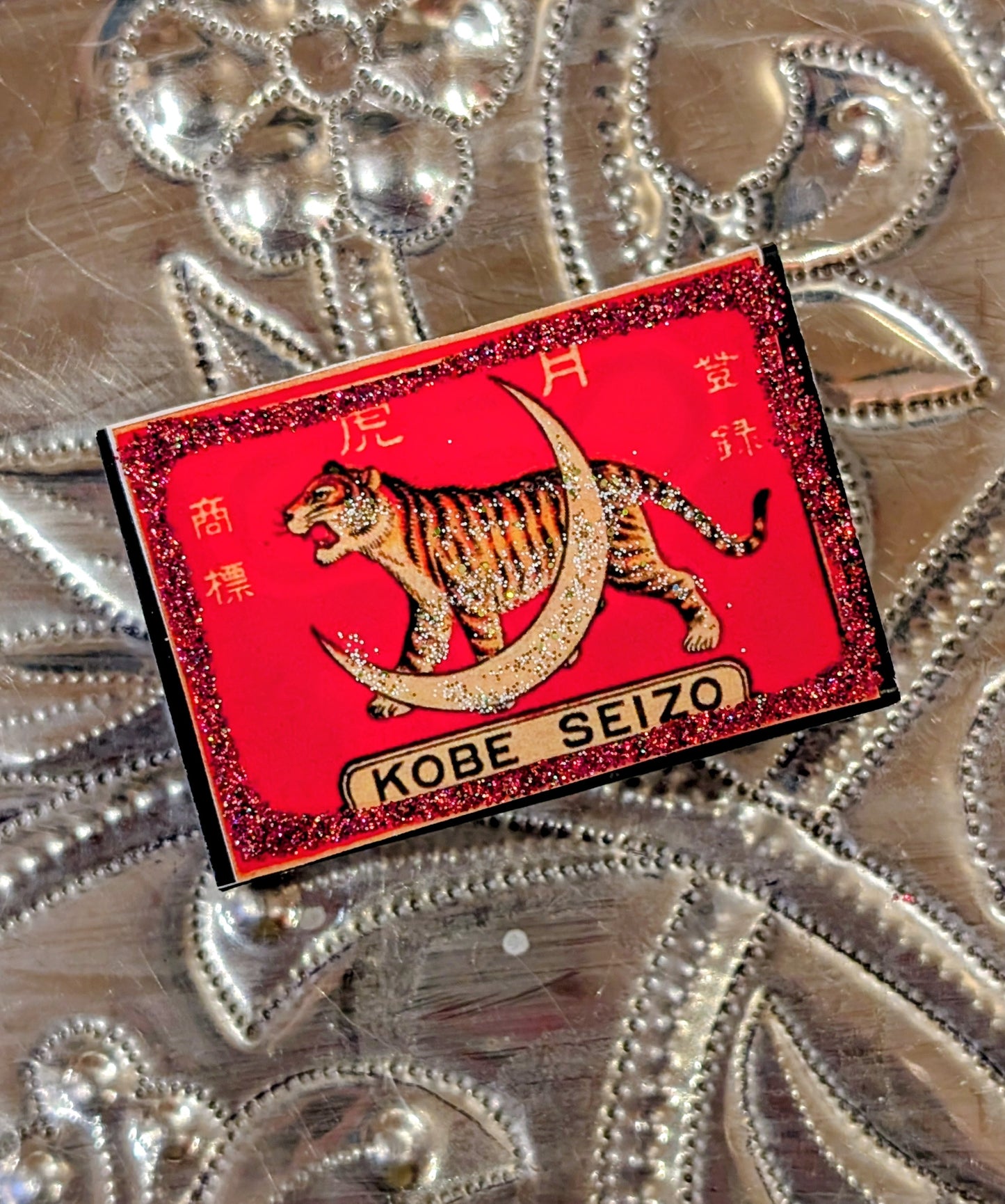 Mini glitter matchboxes