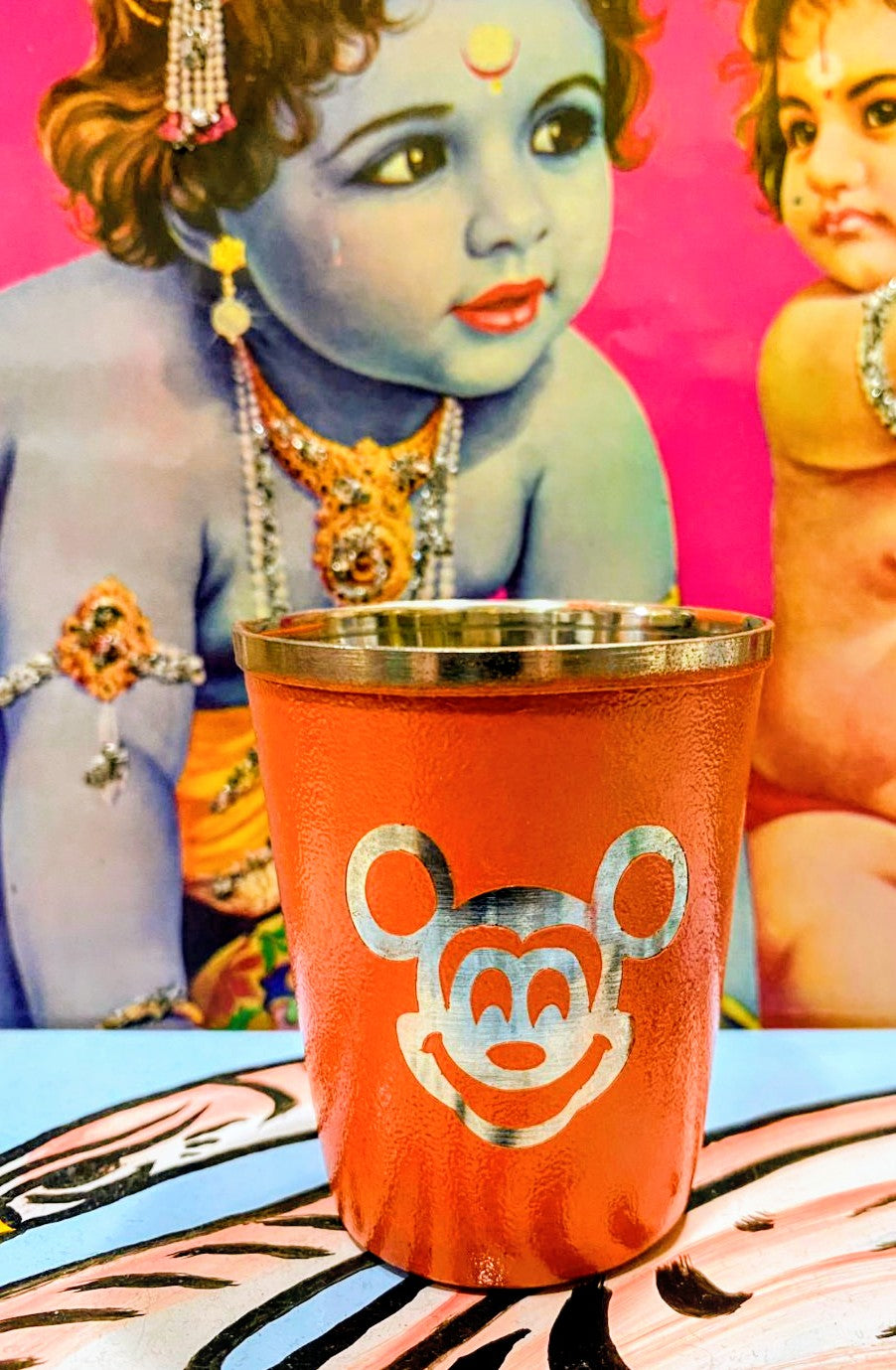 Jingle mickey baby stainless steel cup