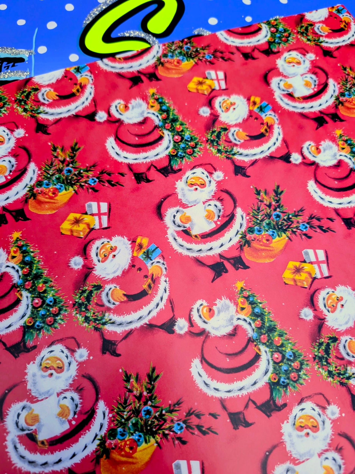 Vintage Christmas wrap