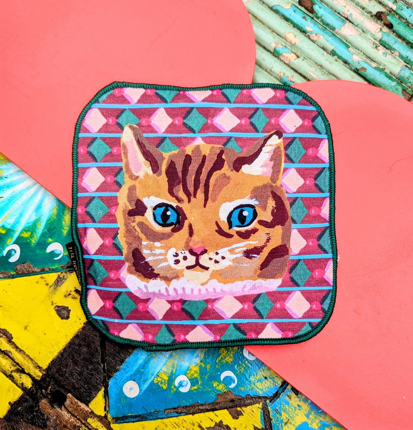 Favourite animal face flannel