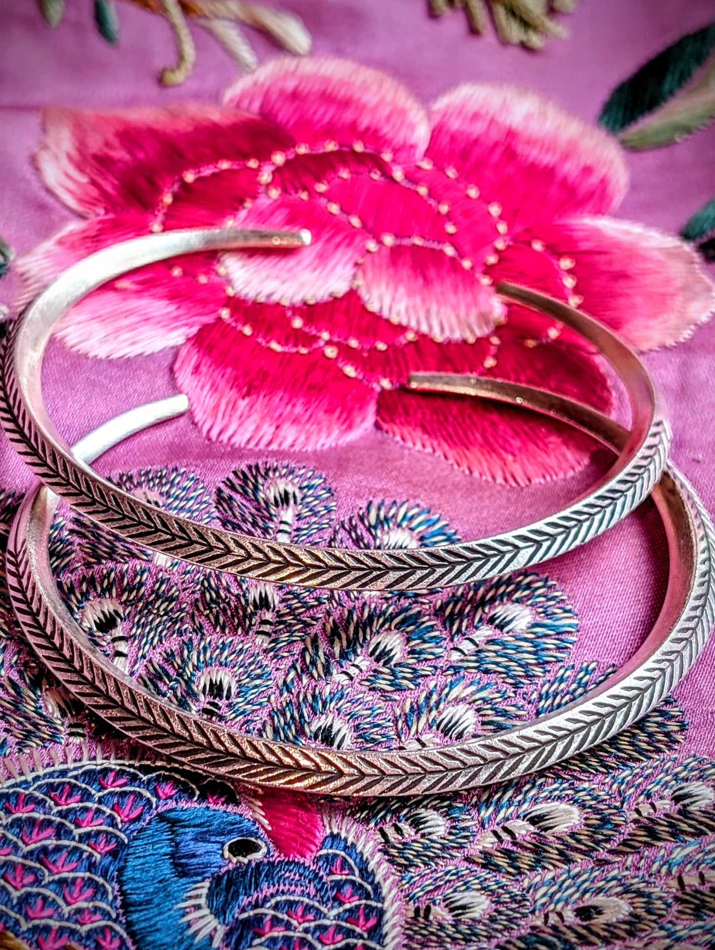 Chevron Karen Tribe bangle