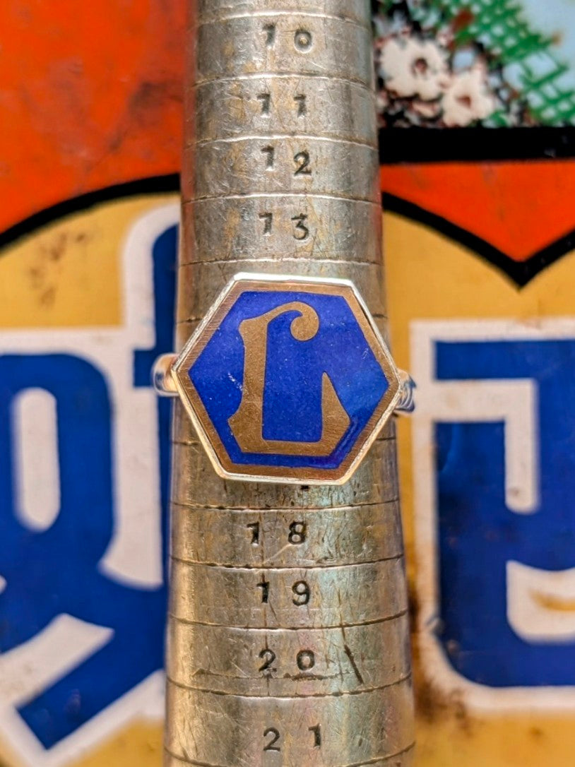 vintage initial rings