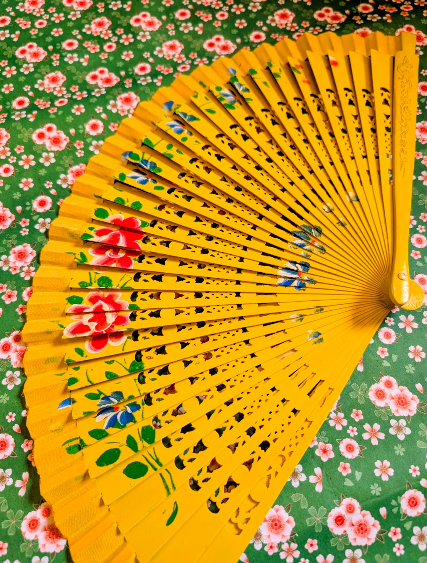 Hand painted fans