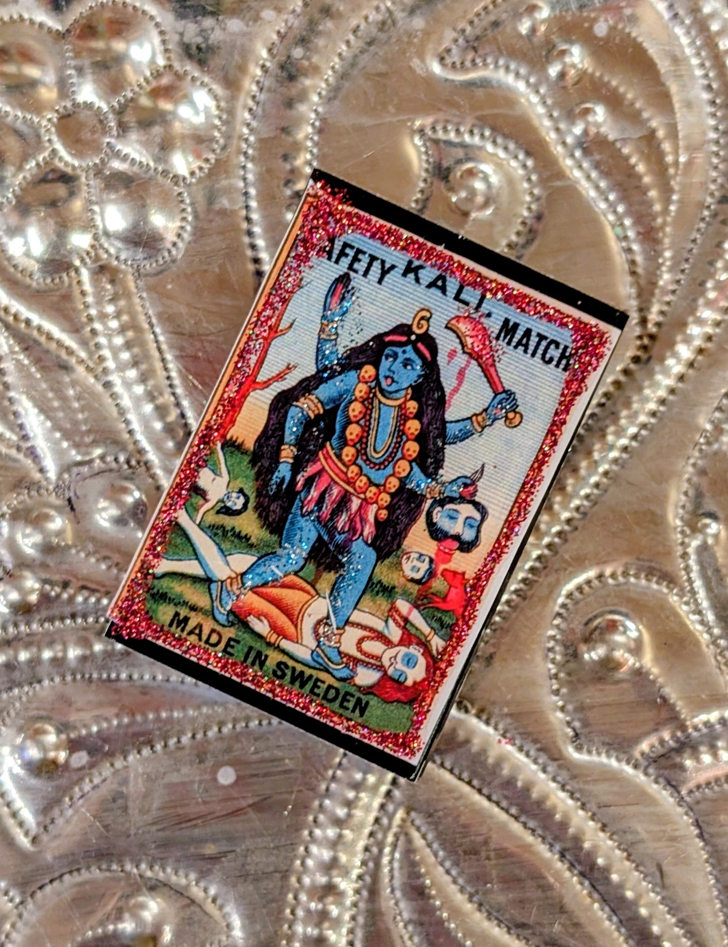 Mini glitter matchboxes