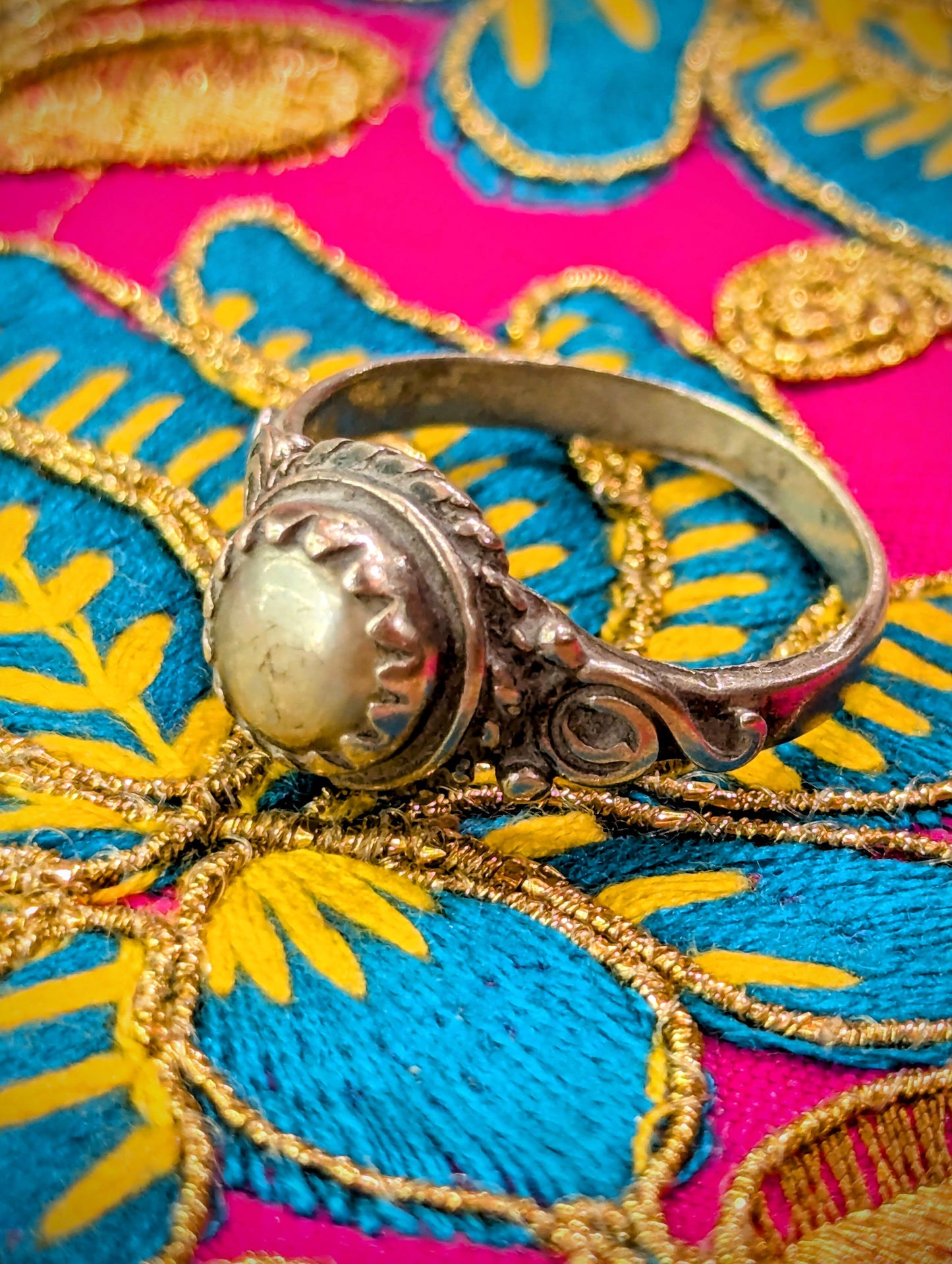 Vintage Rajasthani pearl rings