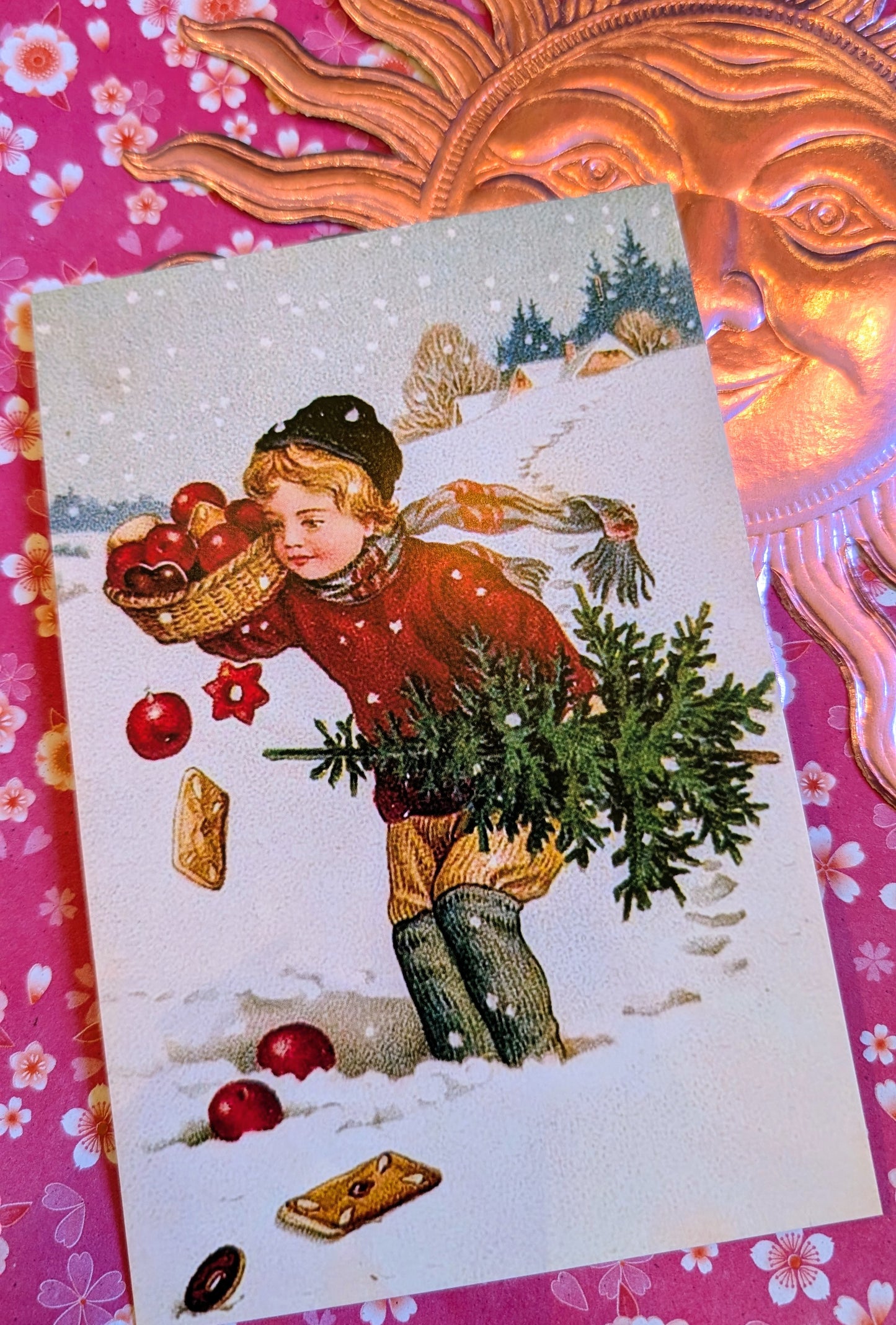 Cute vintage postcard set