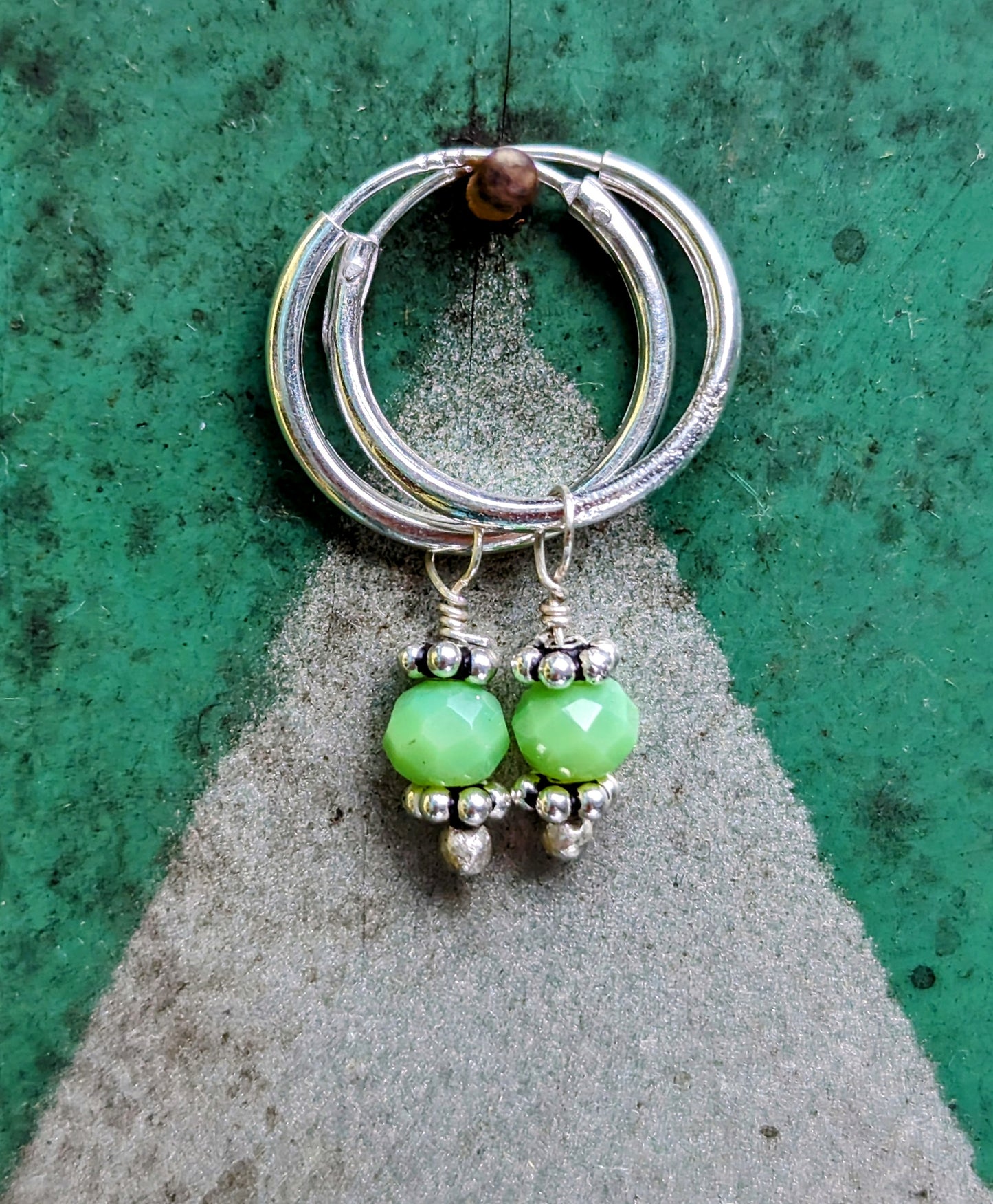Swaro silver hoops - round