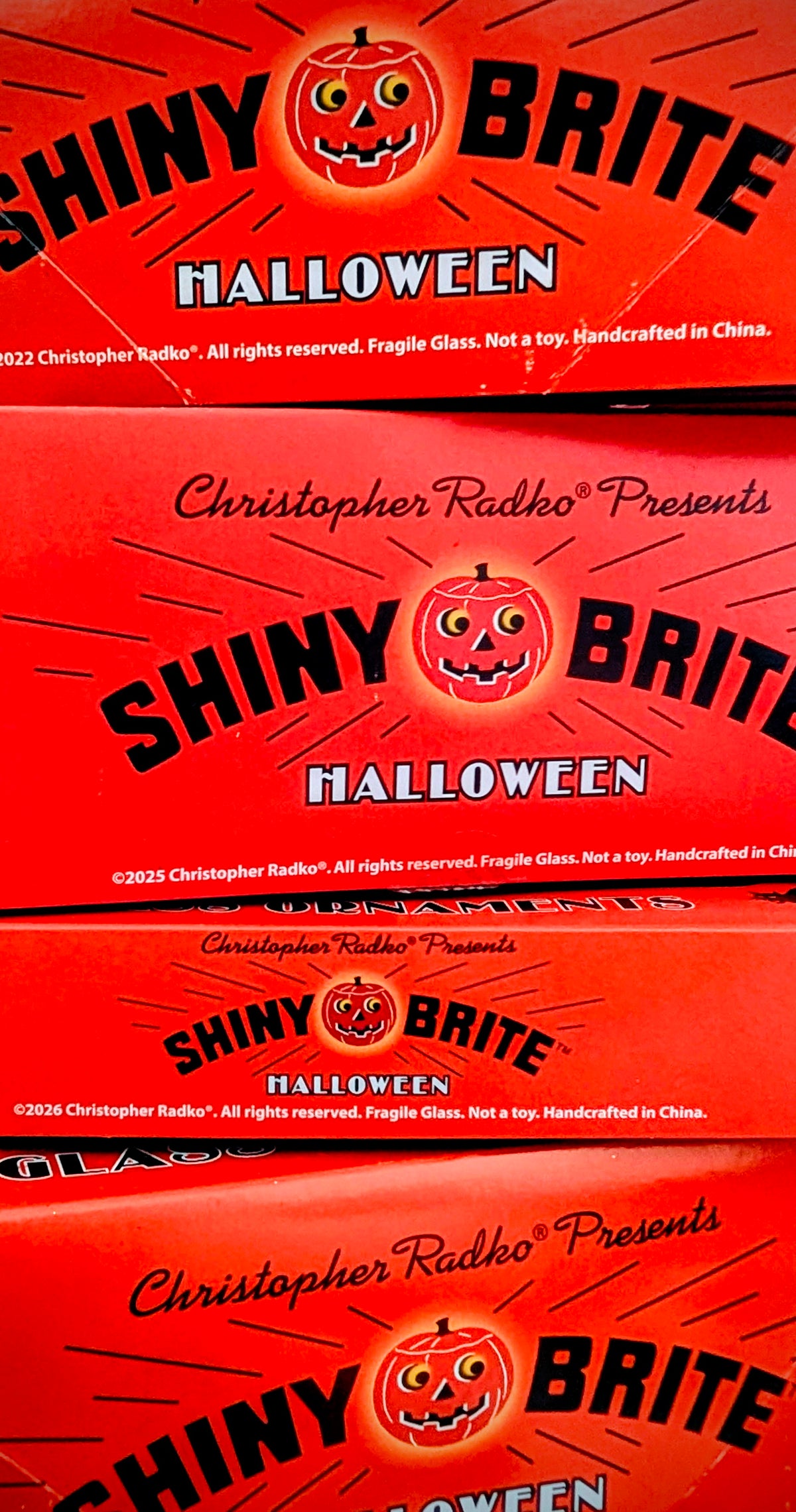 Mini mega Shiny Brite Halloween set