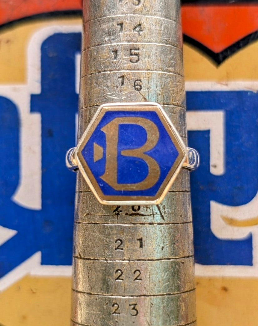 vintage initial rings