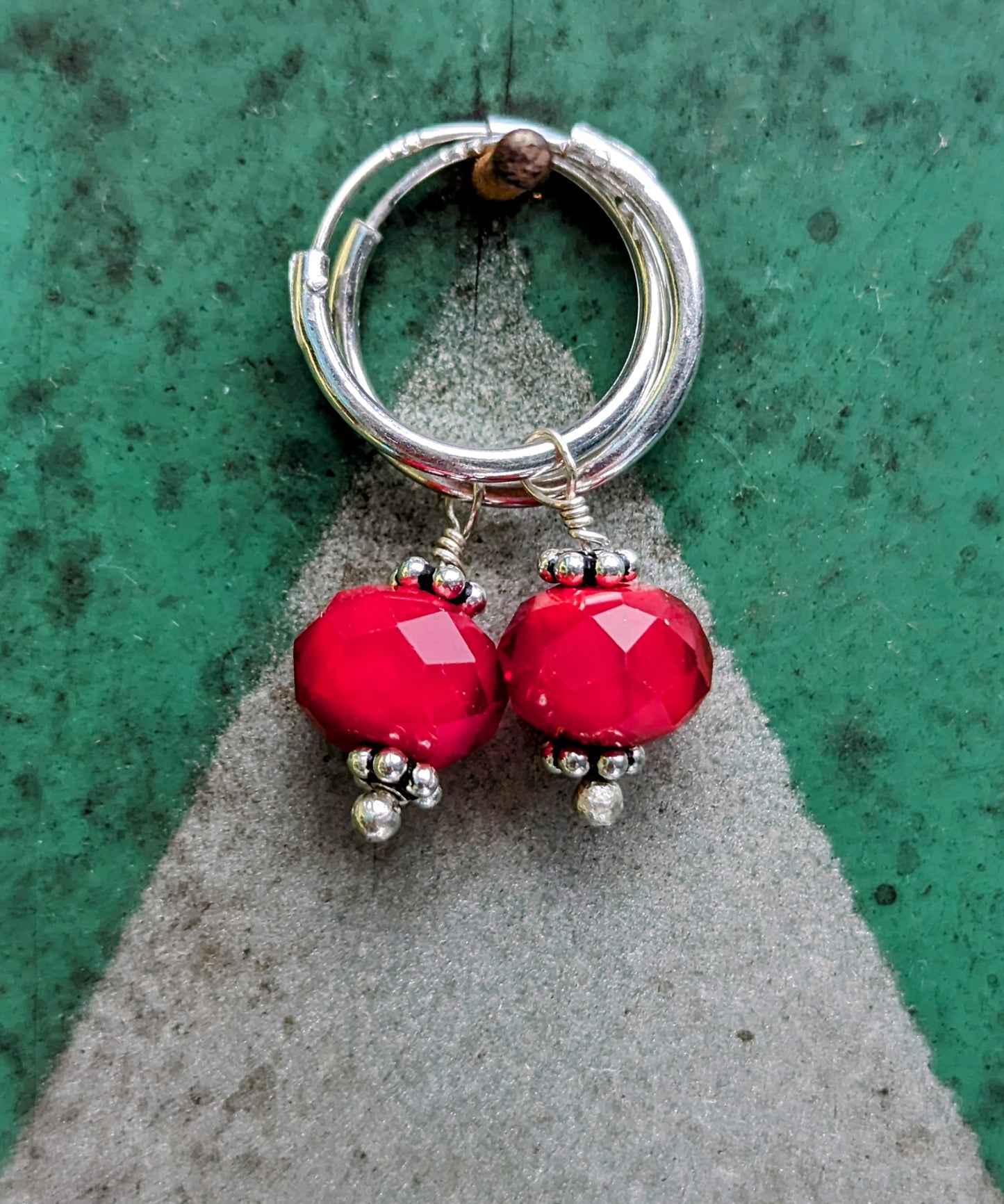 Swaro silver hoops - round