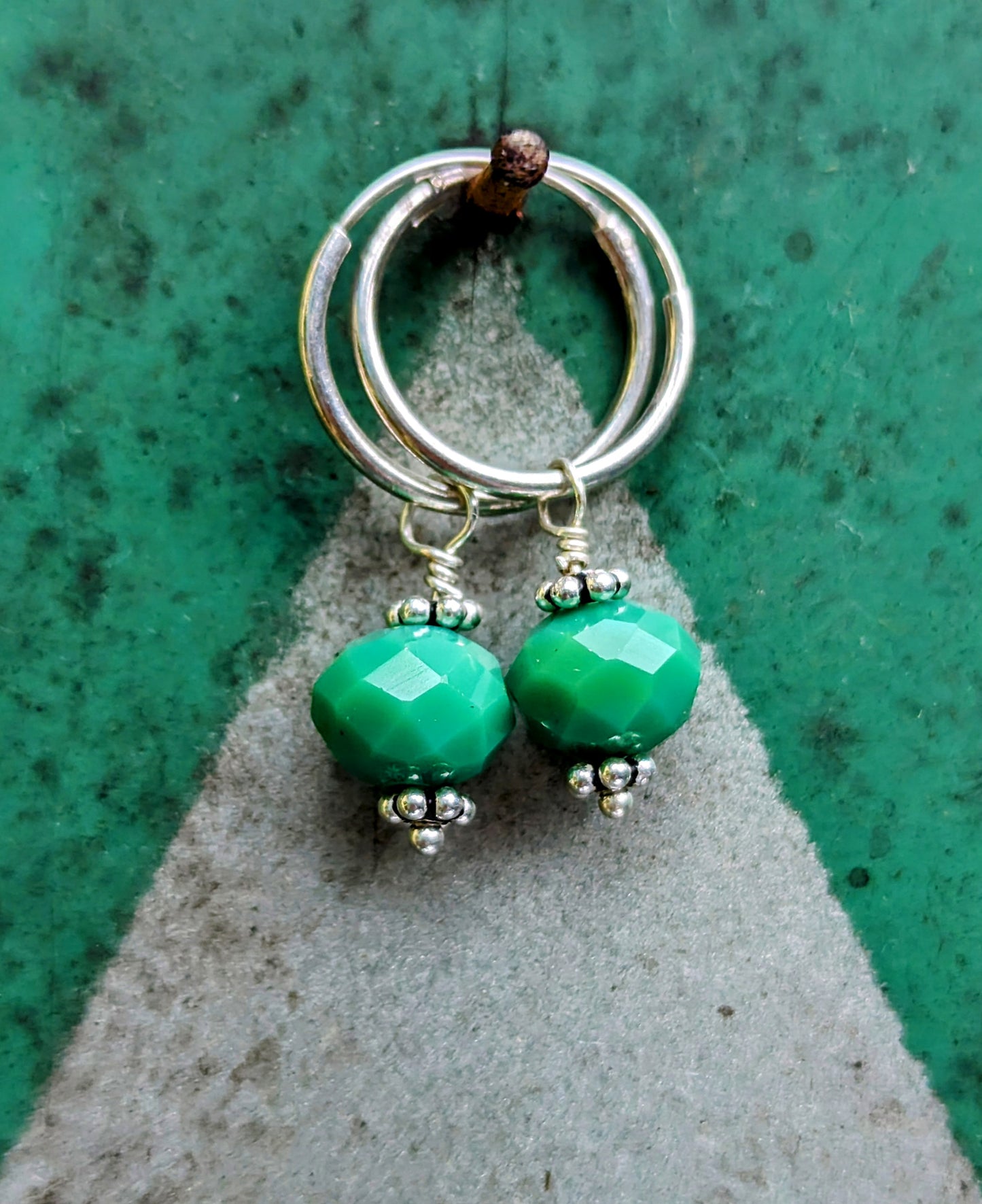 Swaro silver hoops - round