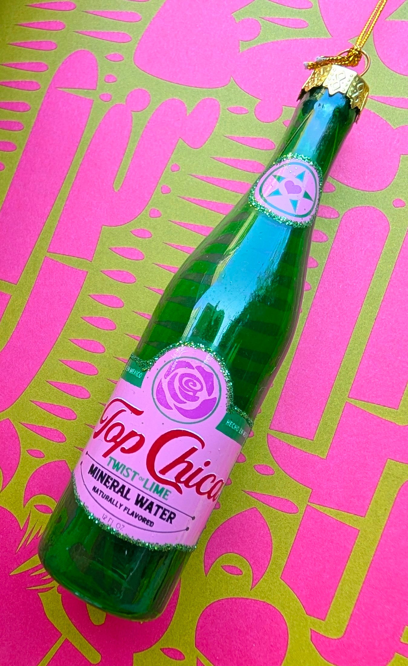 Top chica soda glass decorations