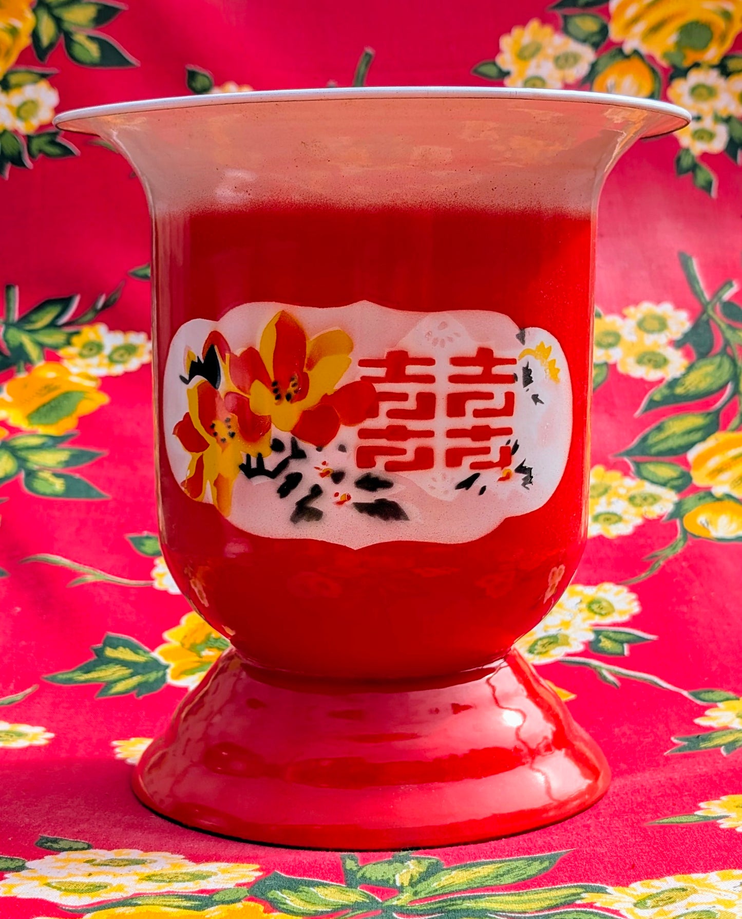 Chinese enamel vases