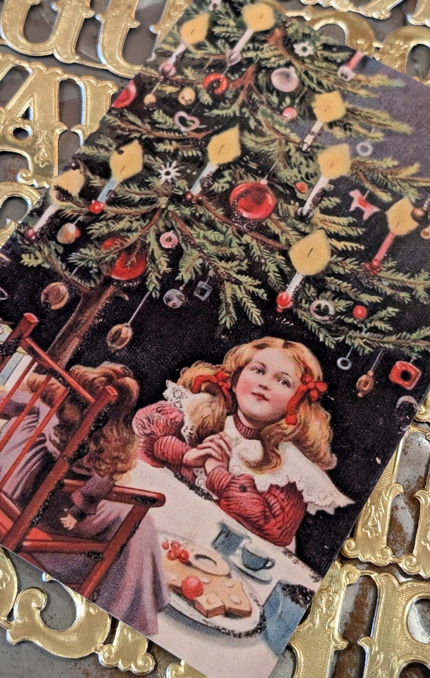 Victorian Christmas postcard set