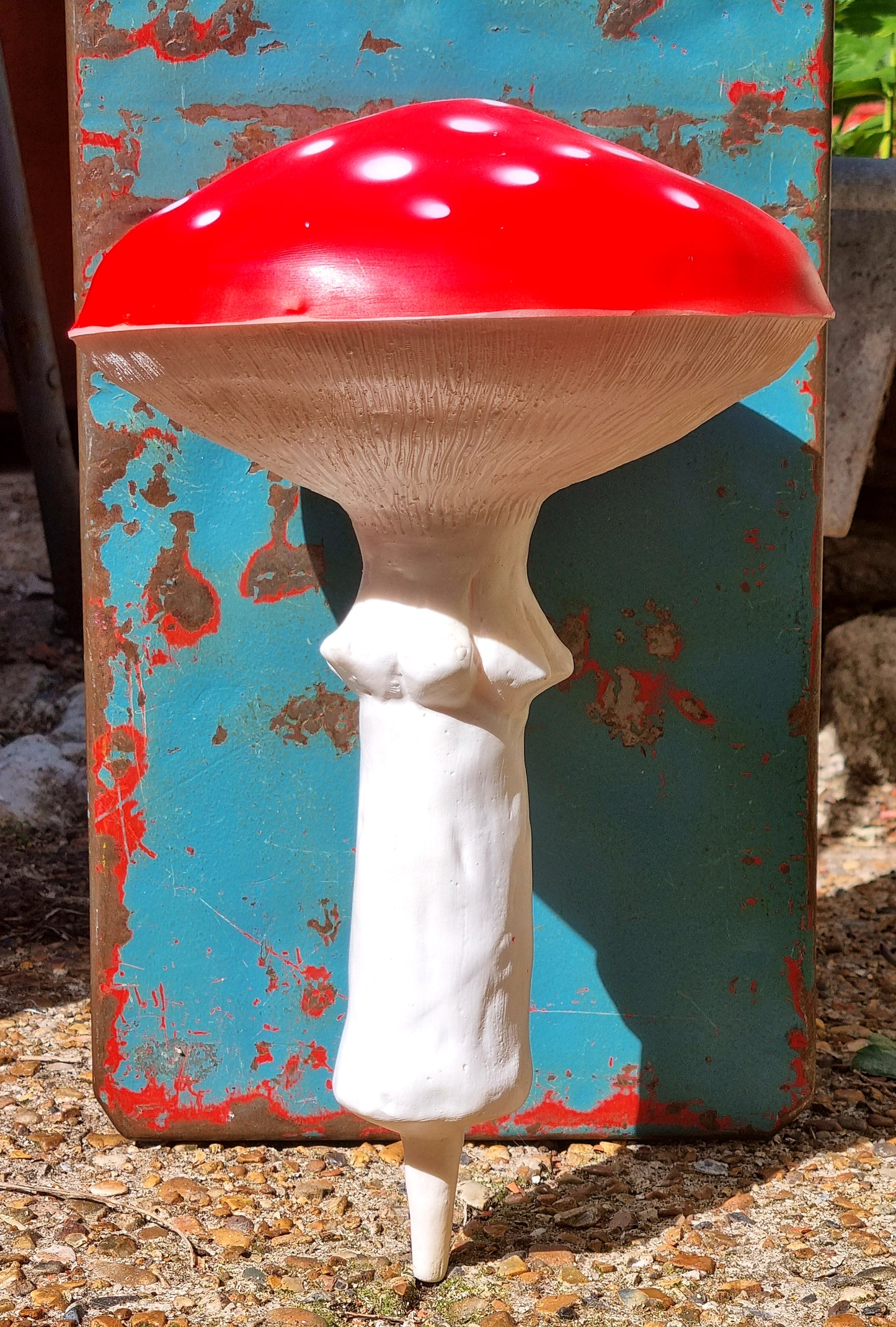 Fly agaric garden toadstools