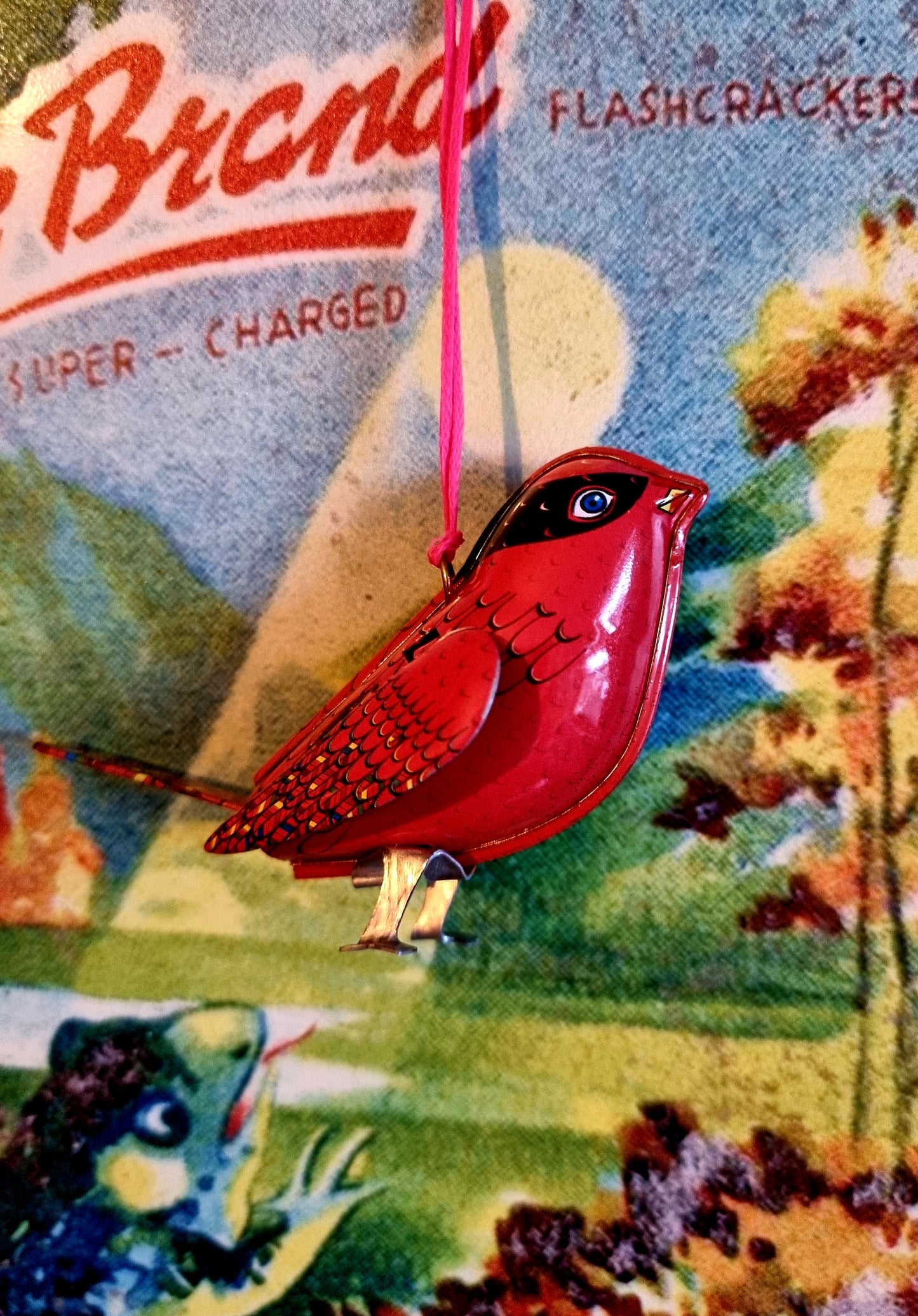 Teeny tiny tin birds.