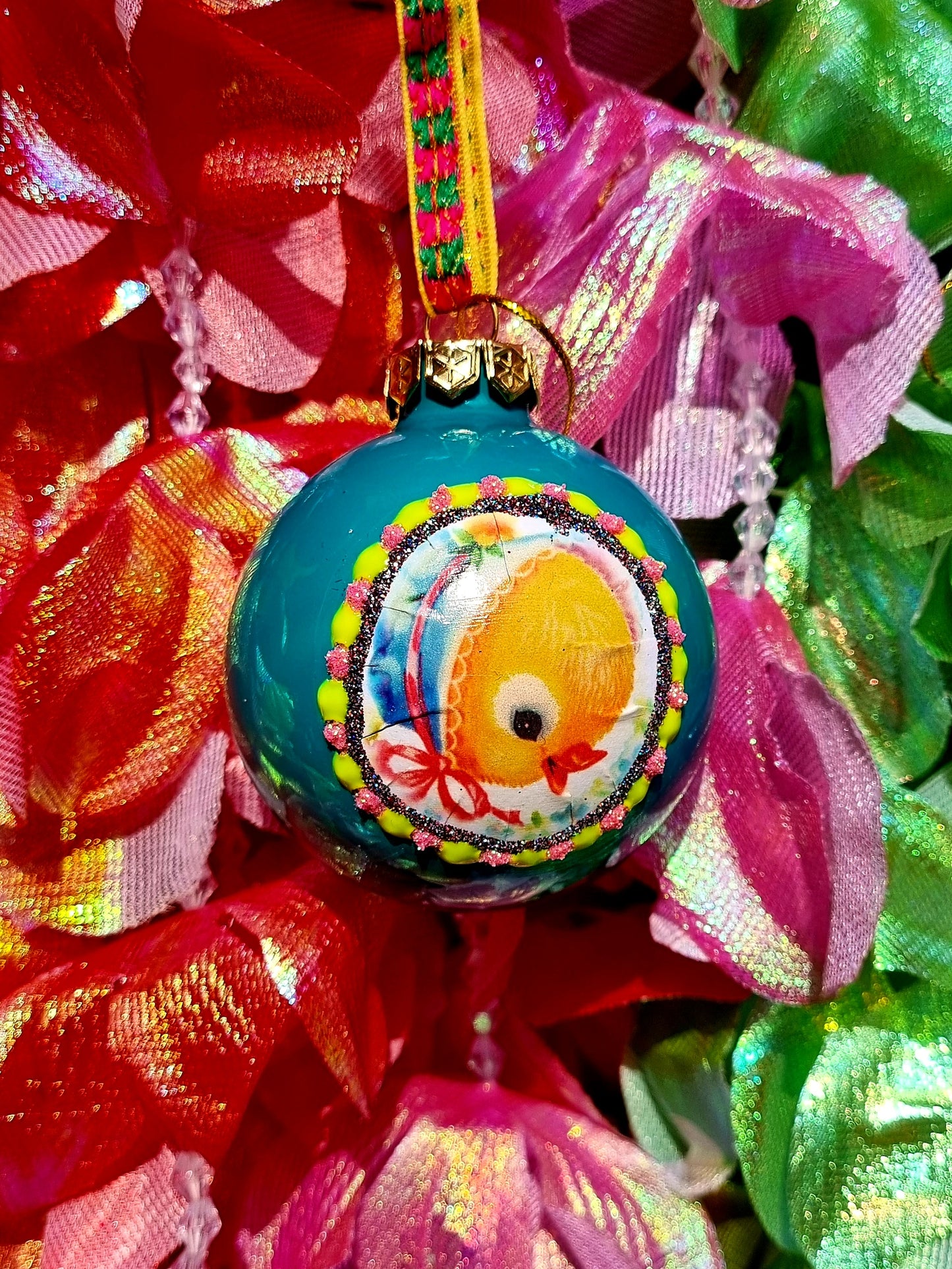 Kitsch vintage glass baubles