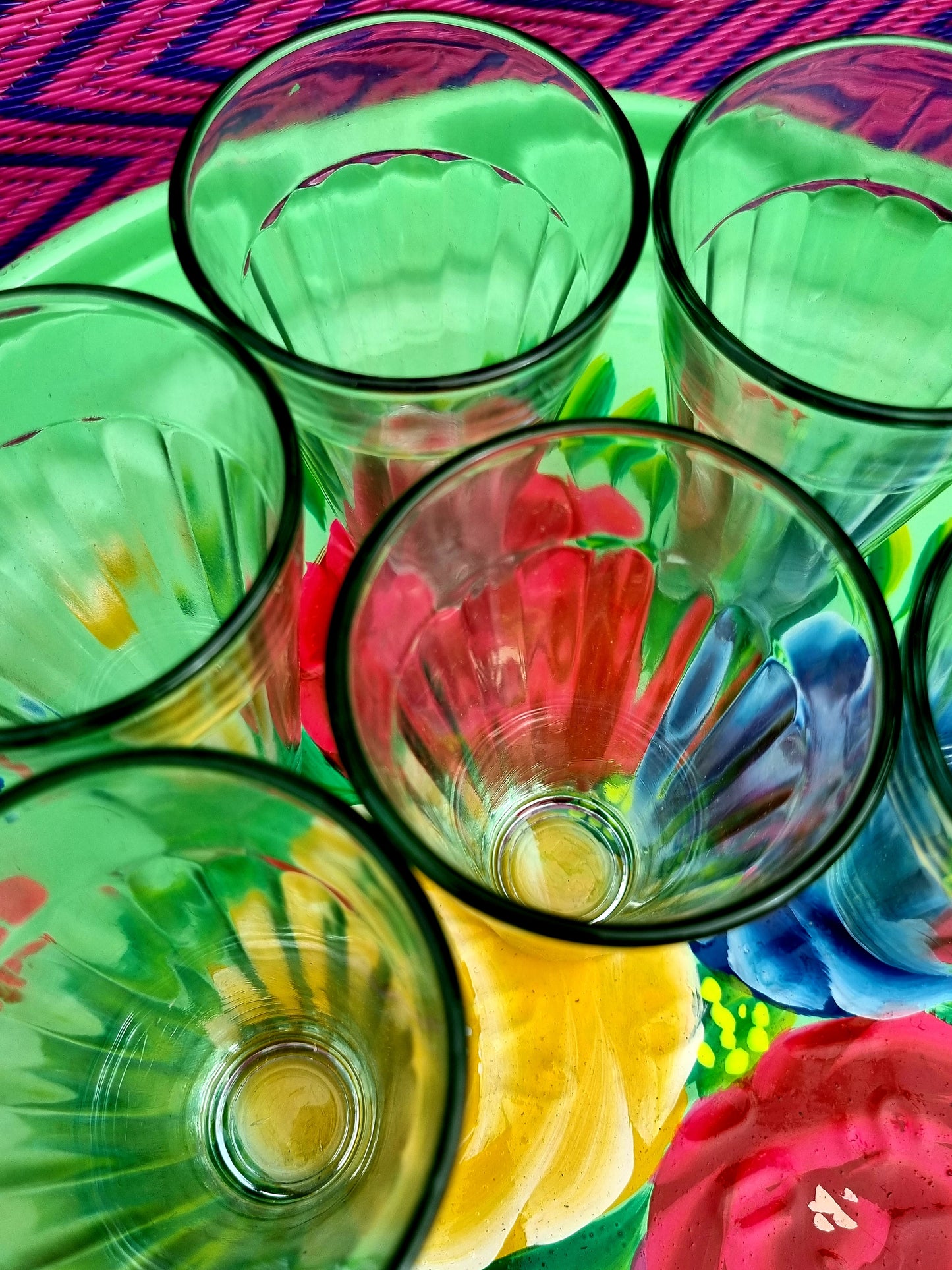 Recycled indian chai glass